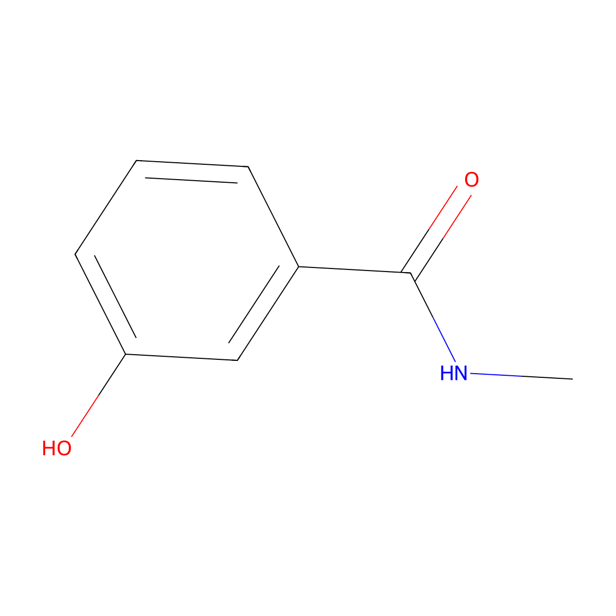 3-hydroxy-N-methylbenzamide molecular structure, CAS 15788-97-3