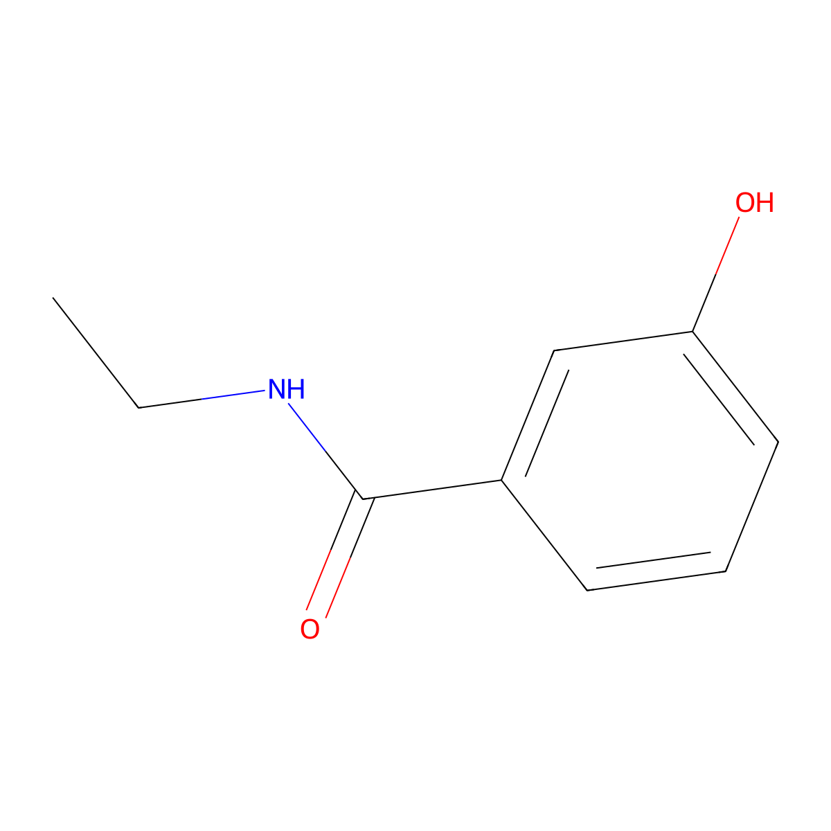 N-ethyl-3-hydroxybenzamide molecular structure, CAS 15788-98-4
