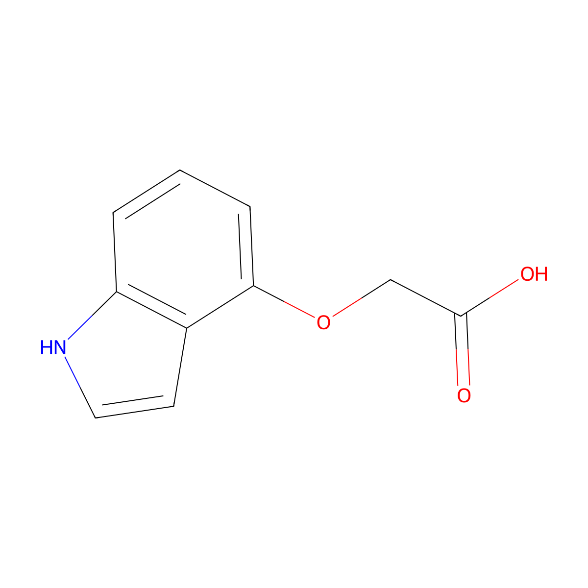 2-((1H-indol-4-yl)oxy)acetic acid molecular structure, CAS 157889-29-7