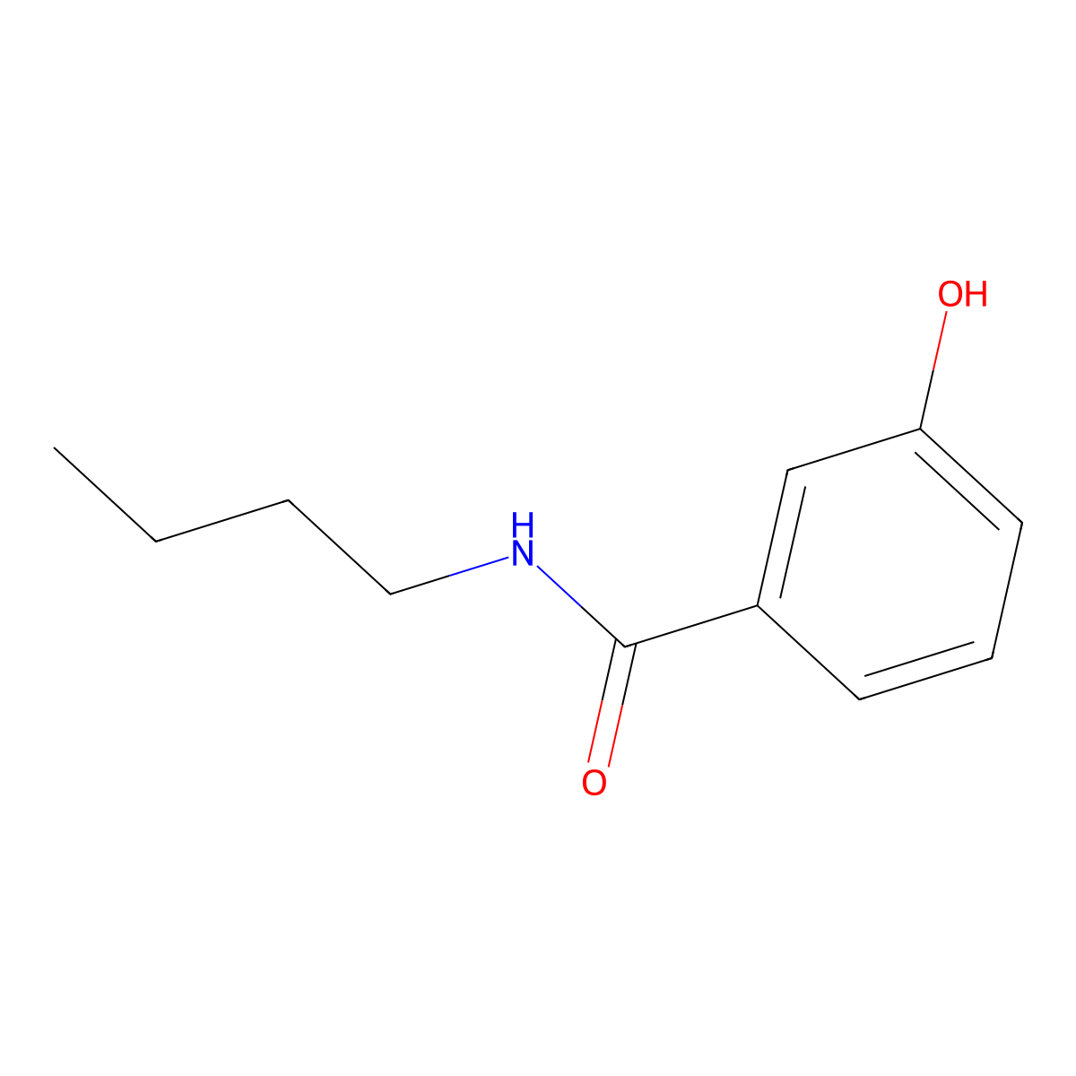 N-butyl-3-hydroxybenzamide molecular structure, CAS 15789-00-1