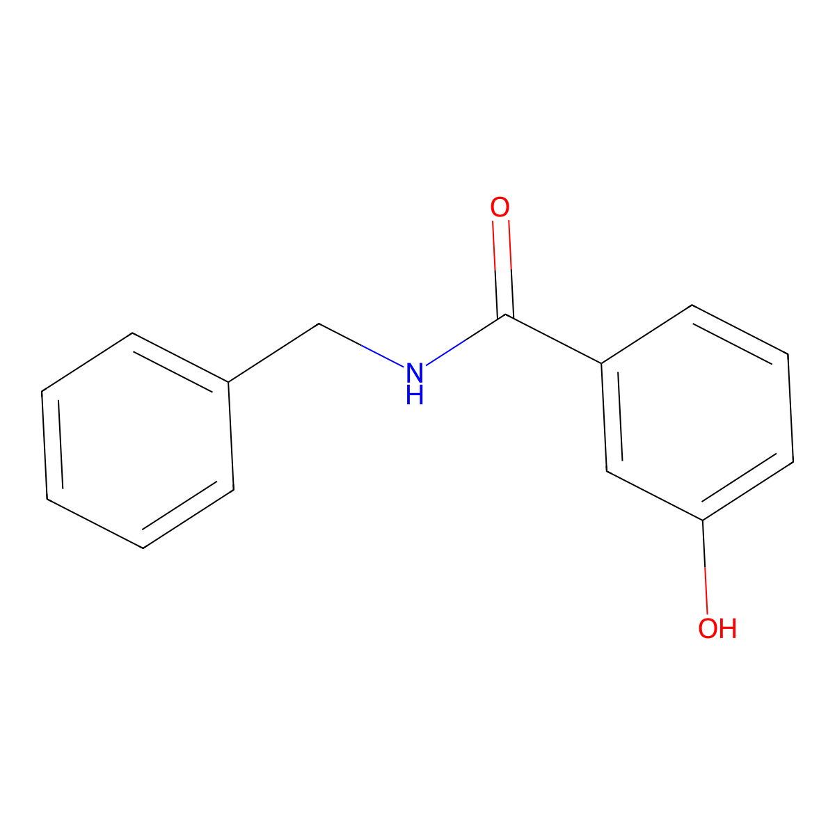 N-benzyl-3-hydroxybenzamide molecular structure, CAS 15789-02-3