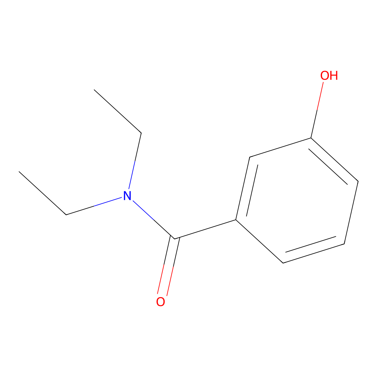 N,N-diethyl-3-hydroxybenzamide molecular structure, CAS 15789-04-5