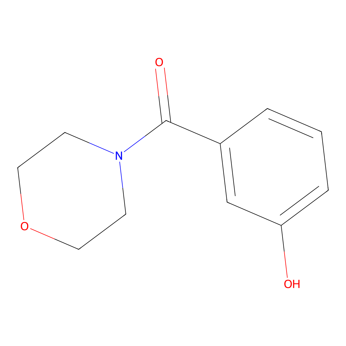 3-(Morpholine-4-carbonyl)phenol molecular structure, CAS 15789-05-6