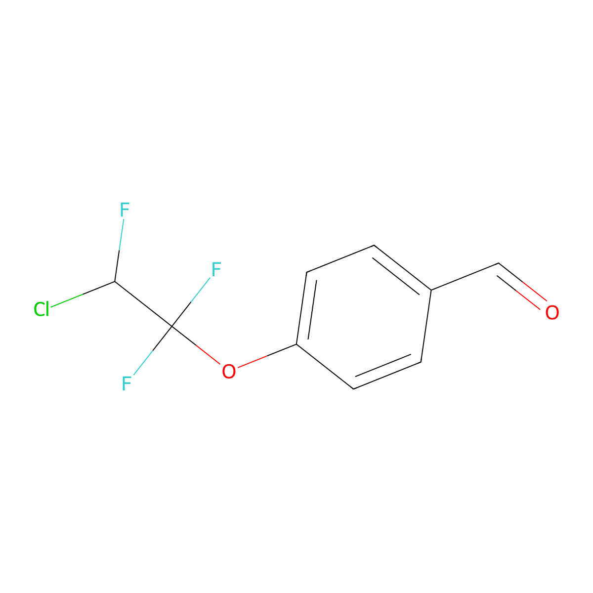4-(2-Chloro-1,1,2-trifluoroethoxy)benzaldehyde molecular structure, CAS 1579-53-9