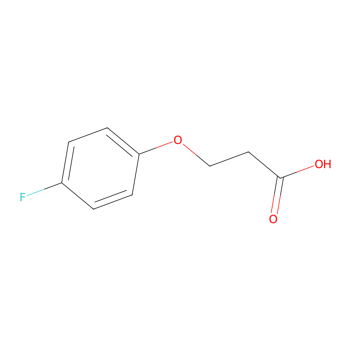 3-(4-Fluorophenoxy)propionic acid molecular structure, CAS 1579-78-8
