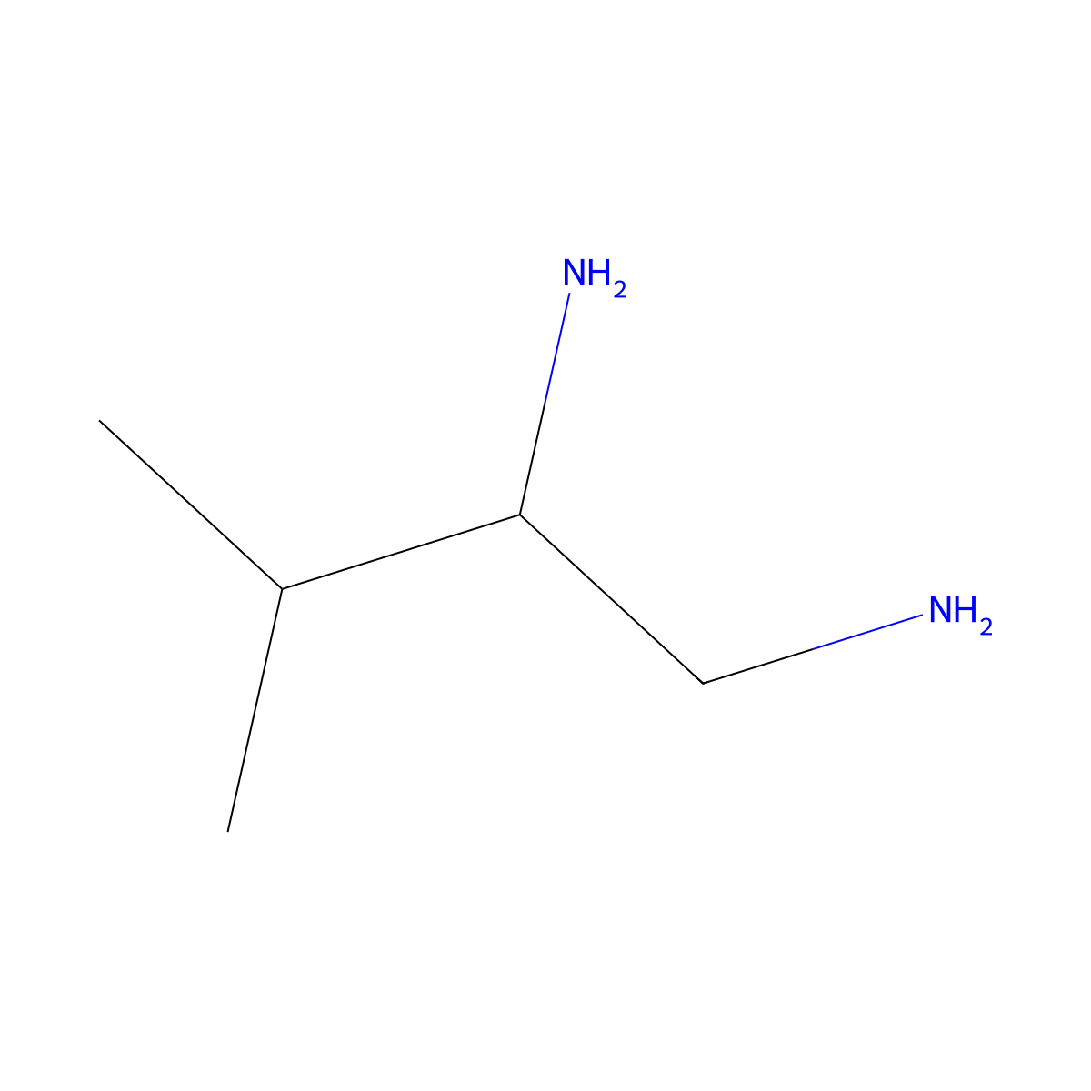 (2R)-3-Methylbutane-1,2-diamine molecular structure, CAS 157903-21-4
