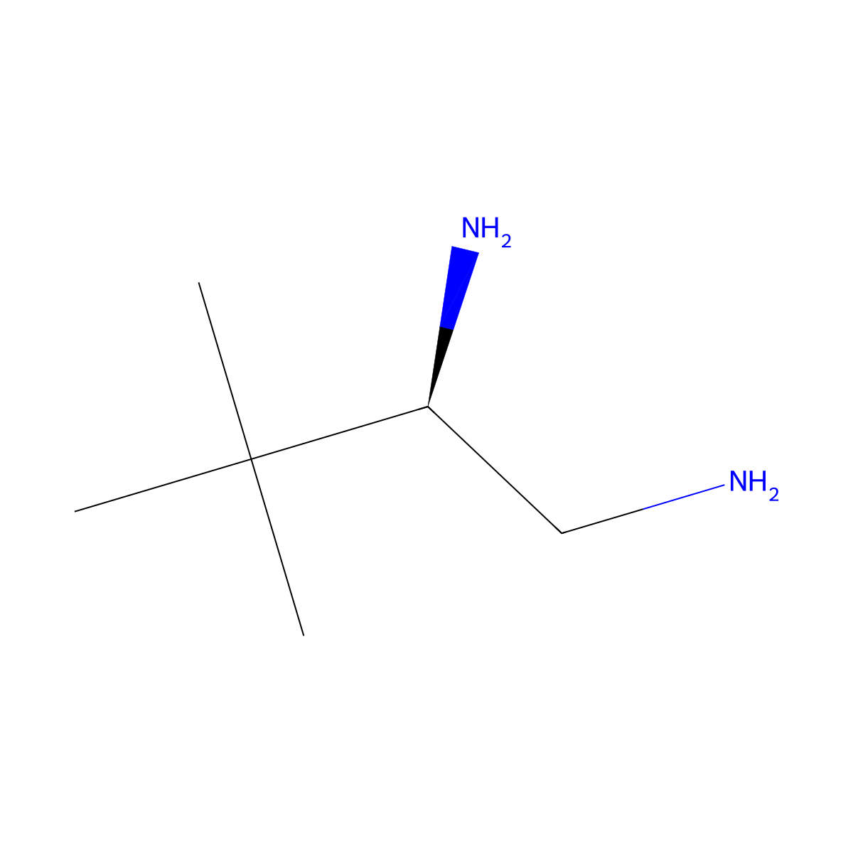 (2R)-3,3-dimethylbutane-1,2-diamine molecular structure, CAS 157903-22-5