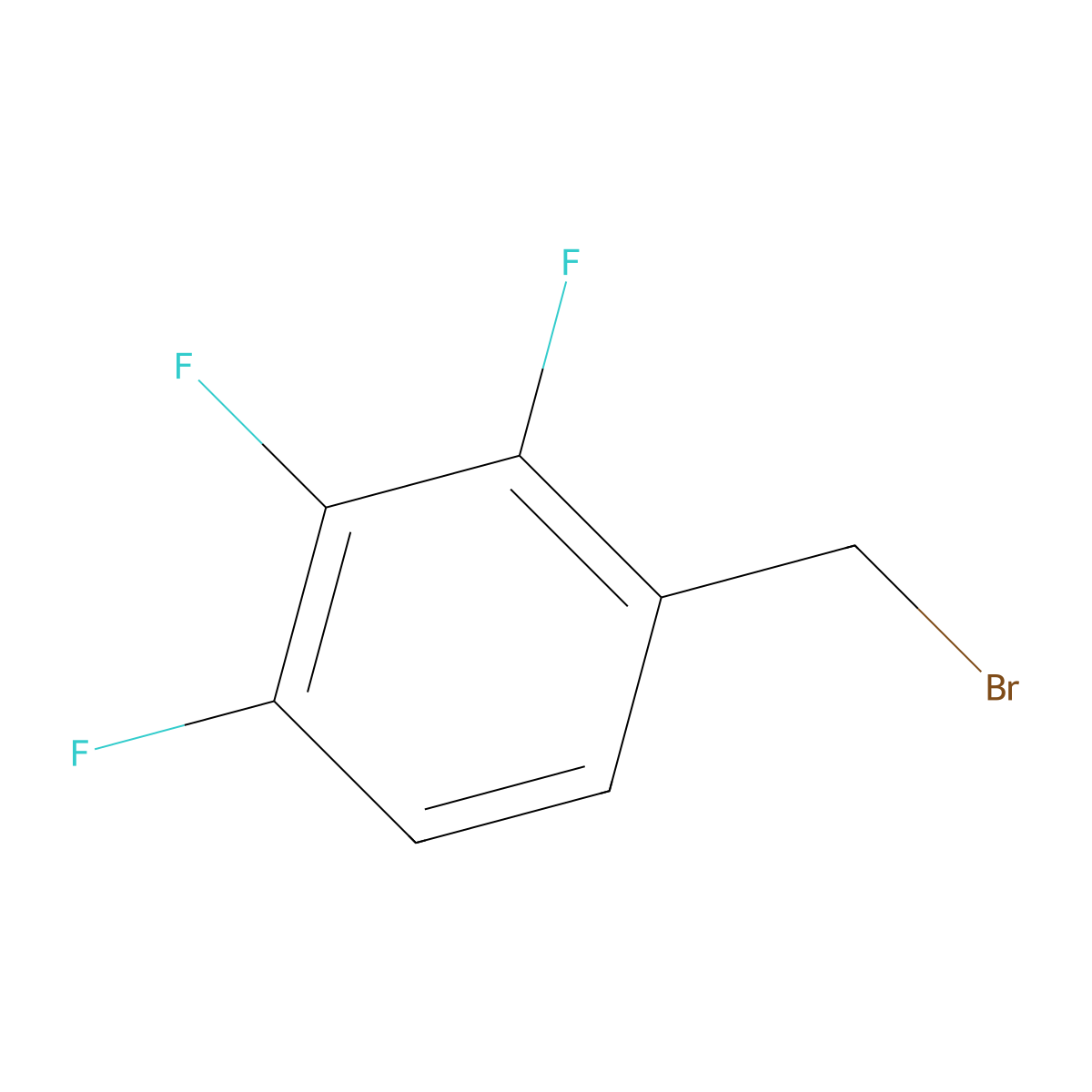1-(Bromomethyl)-2,3,4-trifluorobenzene molecular structure, CAS 157911-55-2