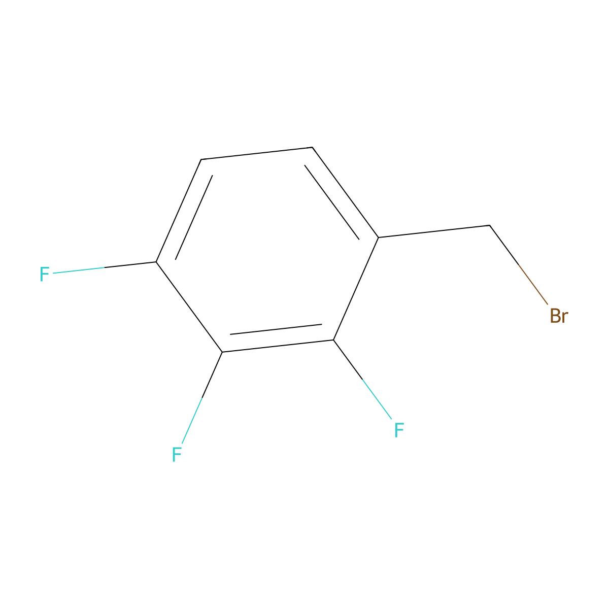 1-(Bromomethyl)-2,3,4-trifluorobenzene molecular structure, CAS 157911-55-2