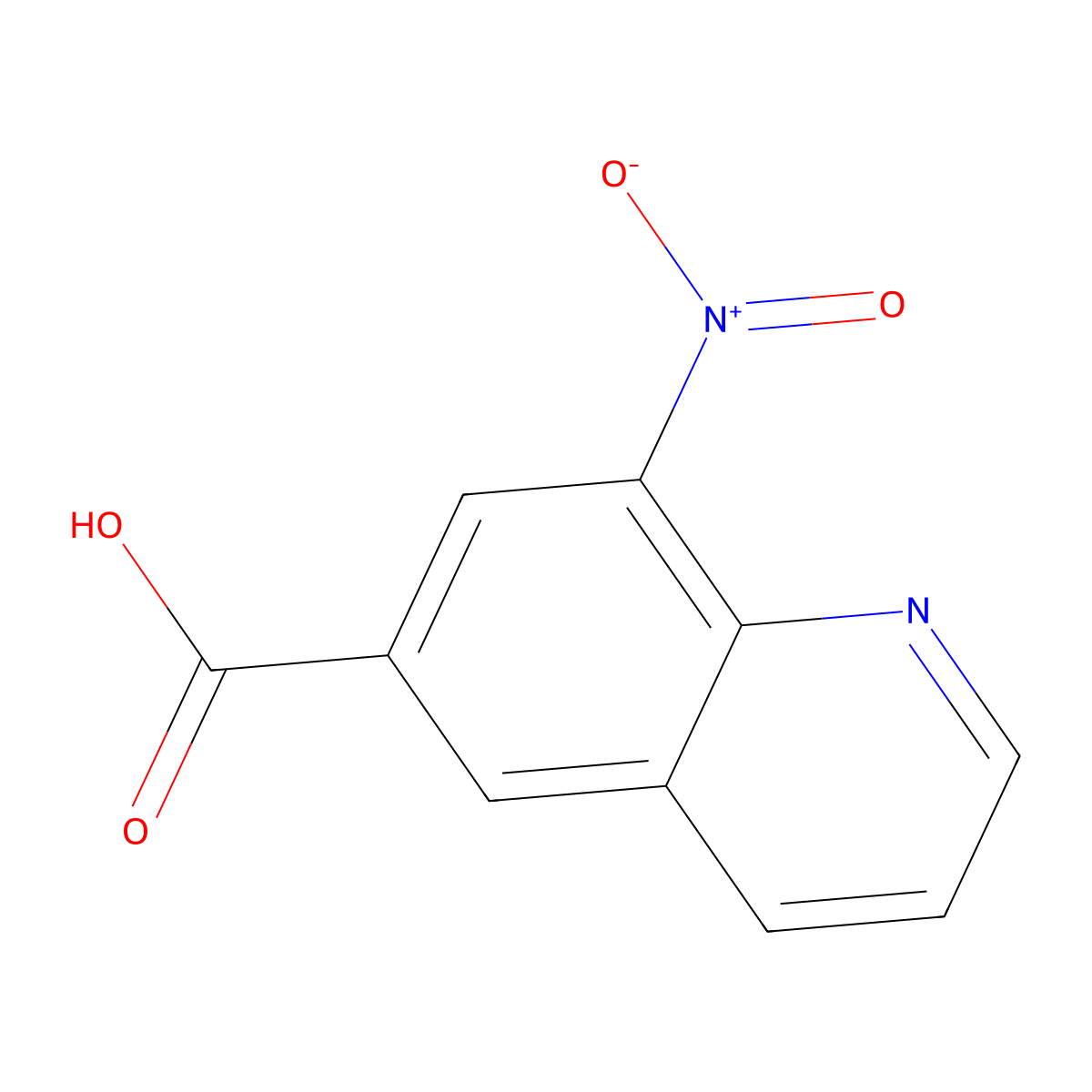 8-nitroquinoline-6-carboxylic Acid molecular structure, CAS 157915-07-6