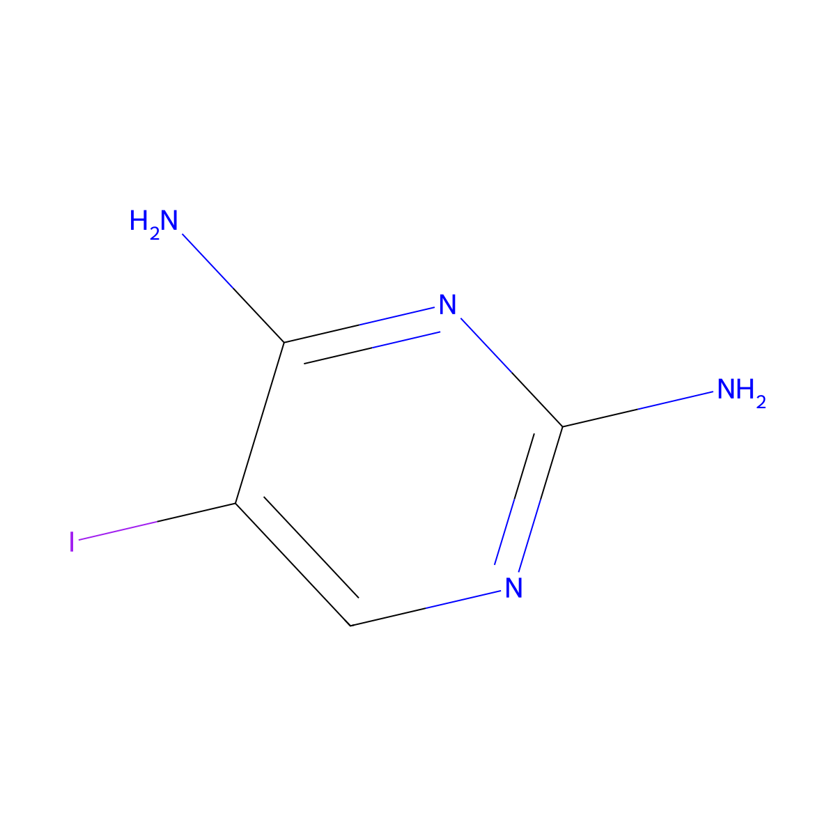 5-Iodopyrimidine-2,4-diamine molecular structure, CAS 157924-46-4