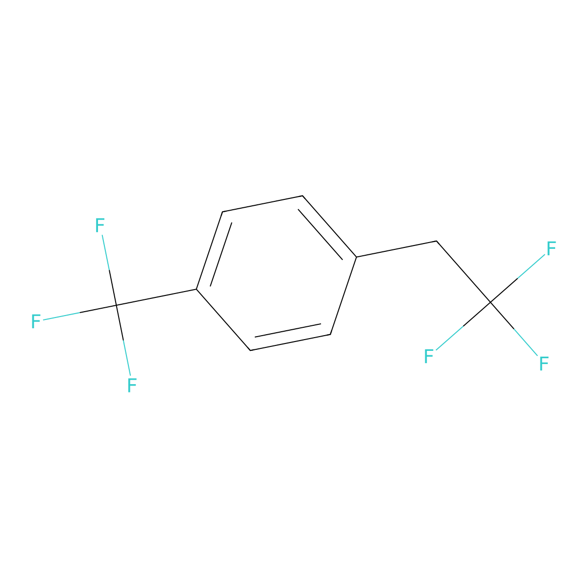 1-(2,2,2-Trifluoroethyl)-4-(trifluoromethyl)benzene molecular structure, CAS 157928-43-3