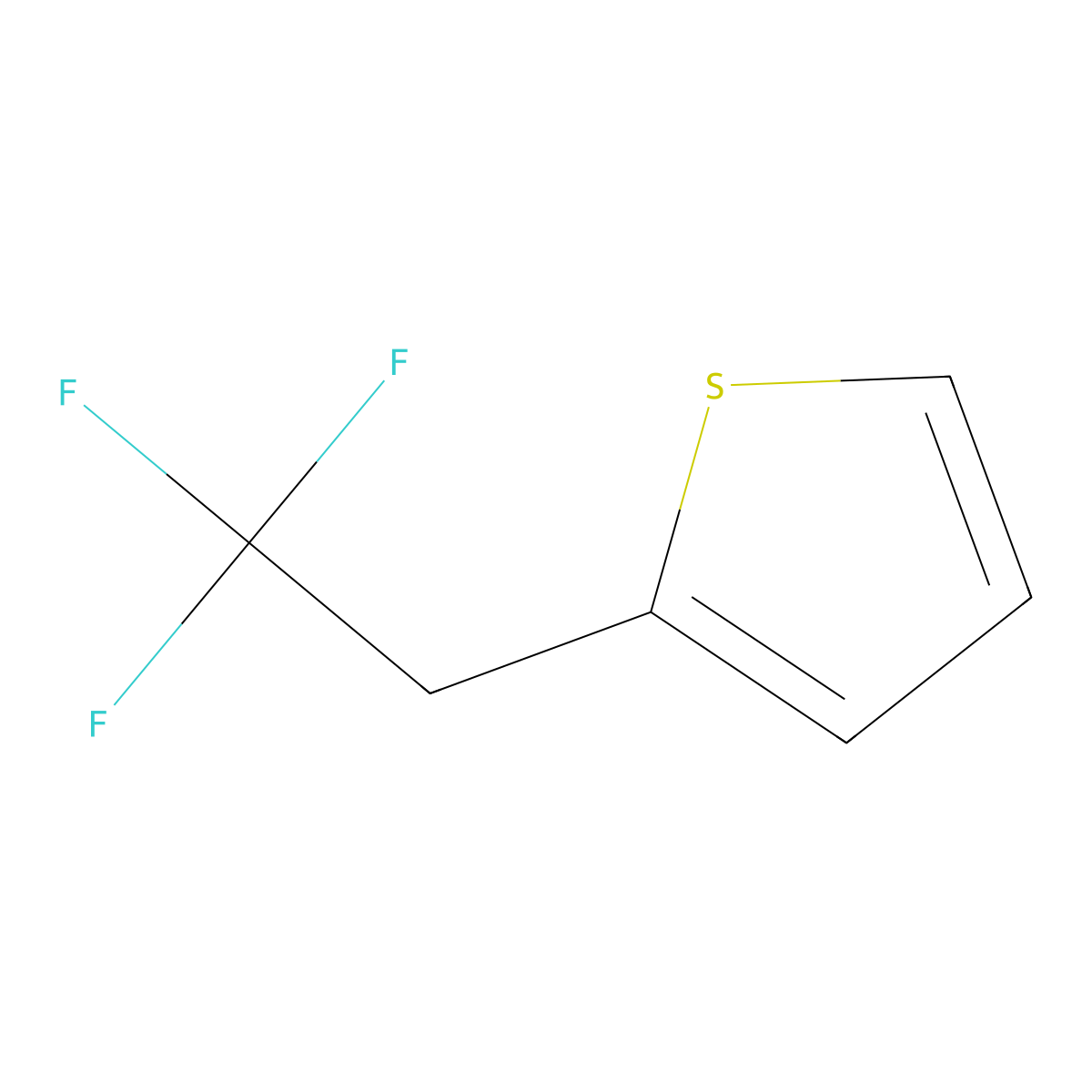 2-(2,2,2-Trifluoroethyl)thiophene molecular structure, CAS 157928-45-5