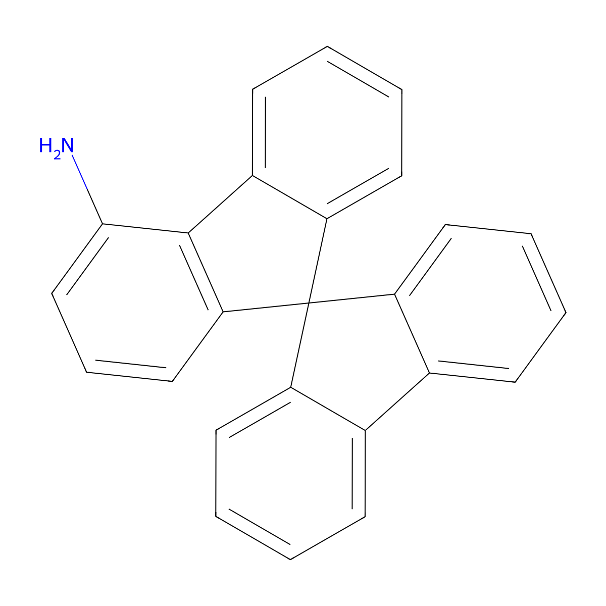 9,9'-Spirobi[fluoren]-4-amine molecular structure, CAS 1579281-06-3