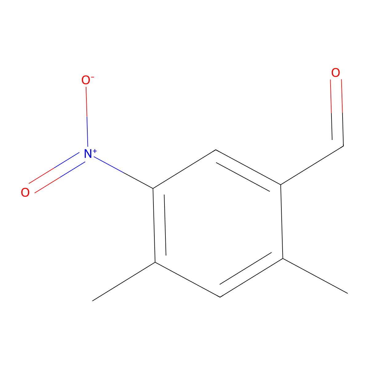 2,4-Dimethyl-5-nitrobenzaldehyde molecular structure, CAS 1579296-68-6