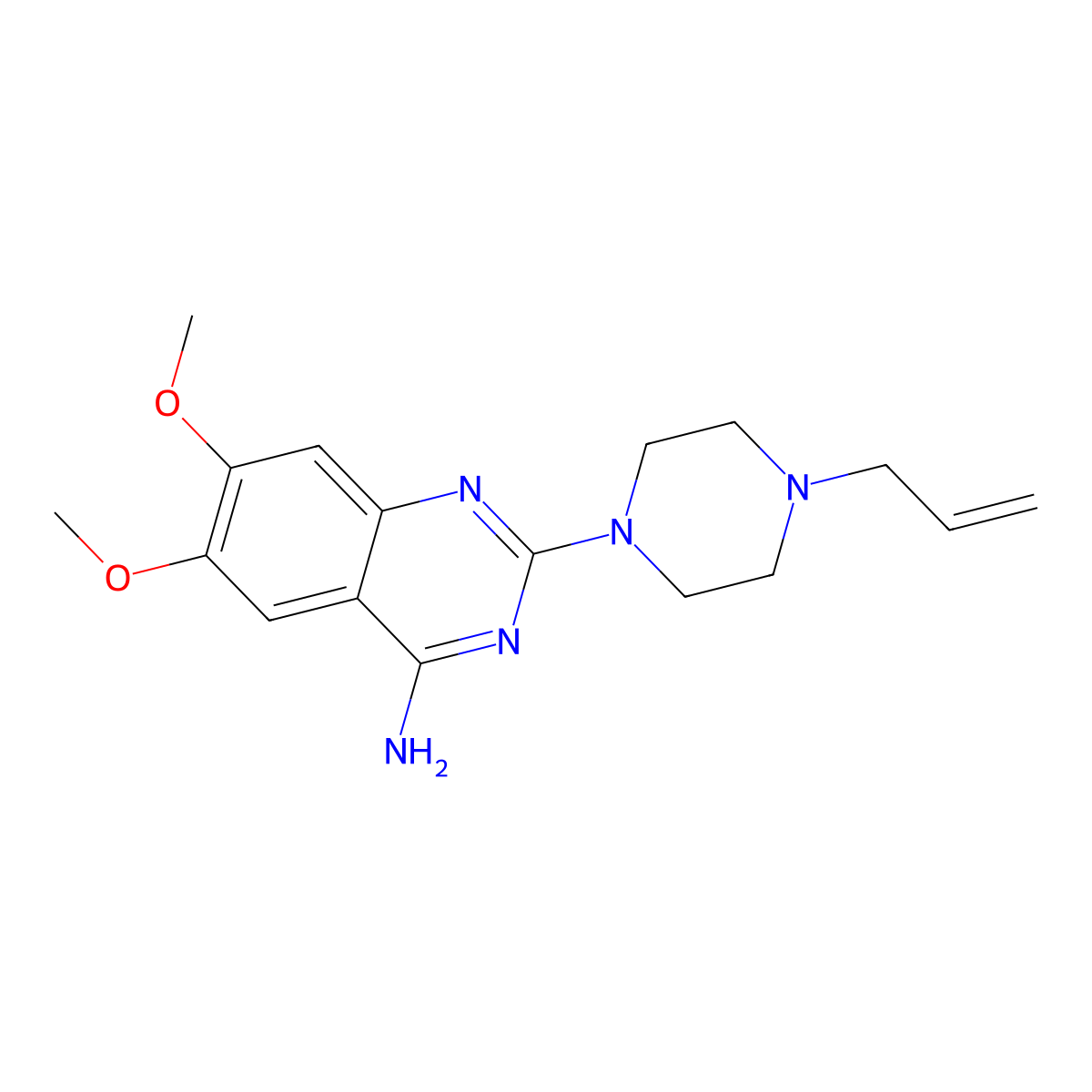 Quinazosin molecular structure, CAS 15793-38-1