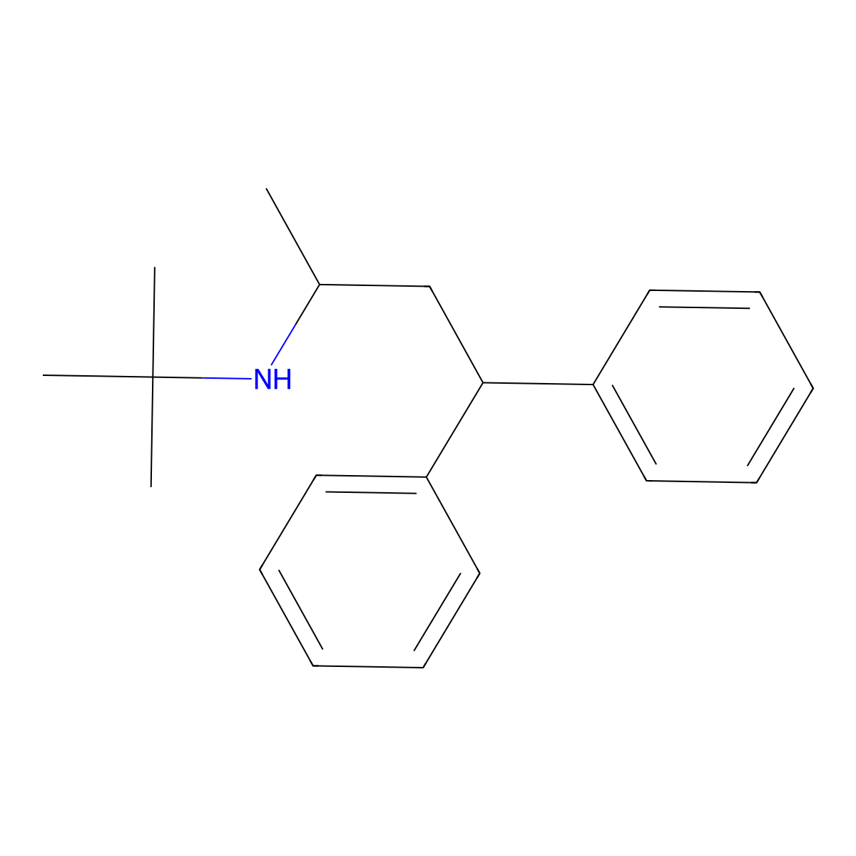 Terodiline molecular structure, CAS 15793-40-5