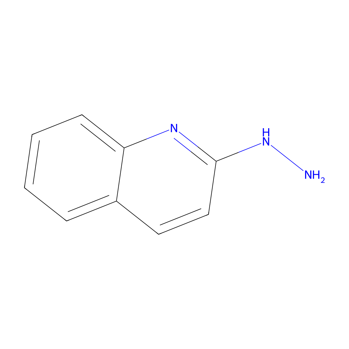 Quinoline, 2-hydrazinyl- molecular structure, CAS 15793-77-8