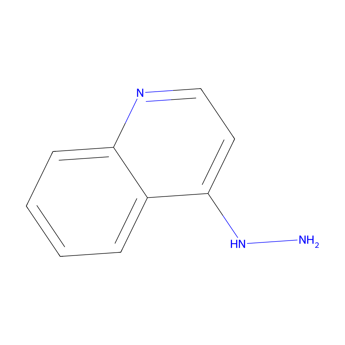 4-Hydrazinoquinoline molecular structure, CAS 15793-93-8