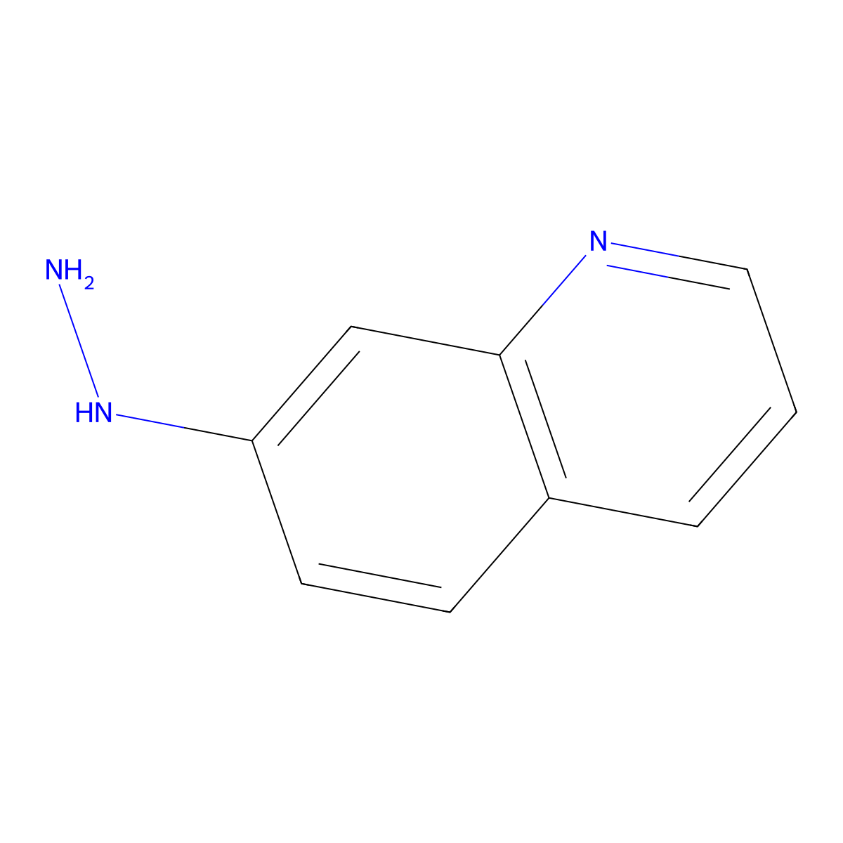 7-Hydrazinylquinoline molecular structure, CAS 15794-12-4