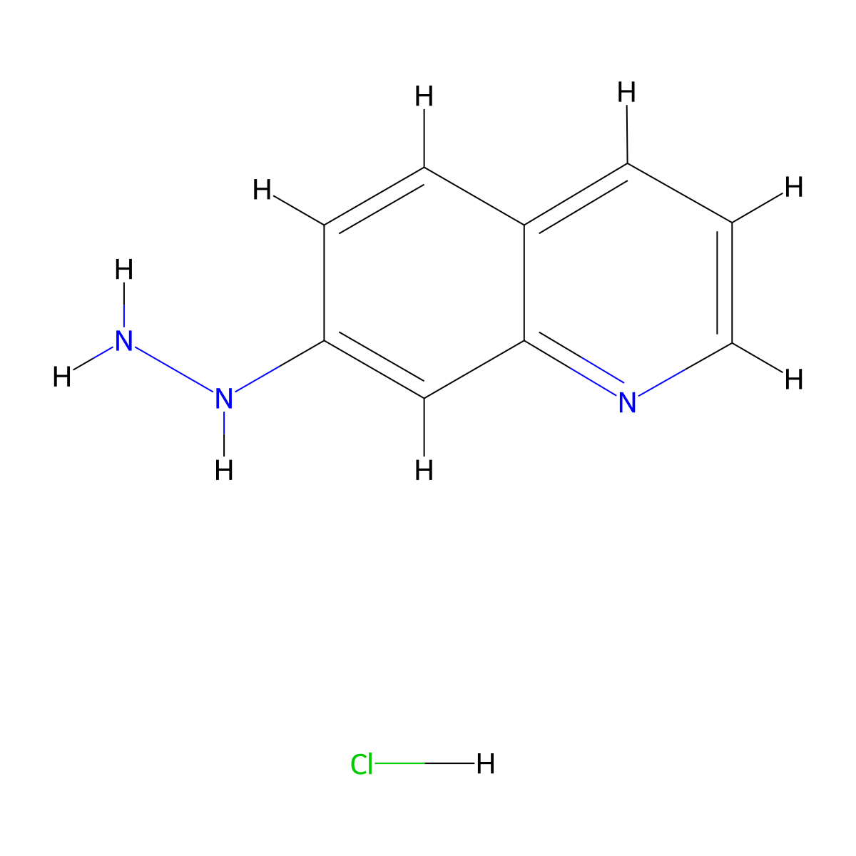 7-Hydrazinylquinoline hydrochloride molecular structure, CAS 15794-14-6