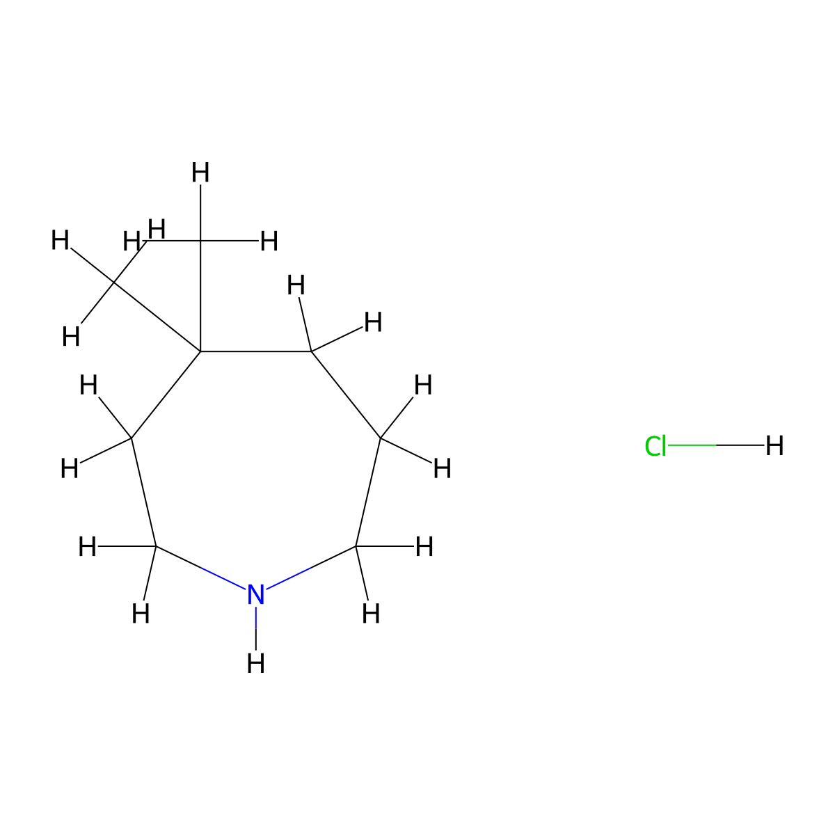 4,4-Dimethylazepane hydrochloride molecular structure, CAS 157943-16-3