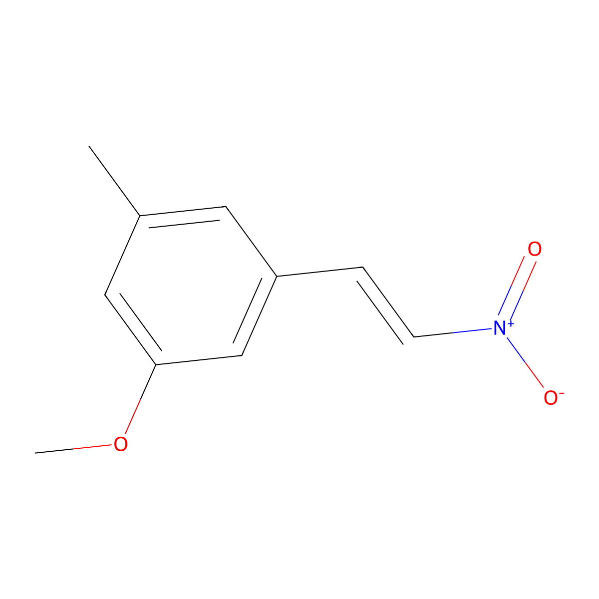 1-Methoxy-3-methyl-5-(2-nitroethenyl)benzene molecular structure, CAS 1579518-27-6