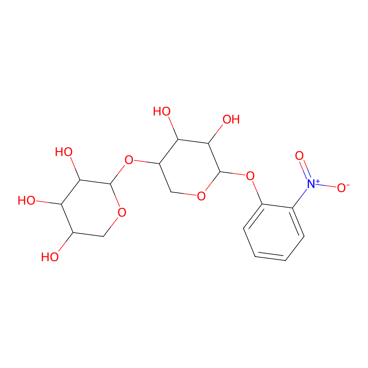 2-[4,5-Dihydroxy-6-(2-nitrophenoxy)oxan-3-yl]oxyoxane-3,4,5-triol molecular structure, CAS 157956-98-4