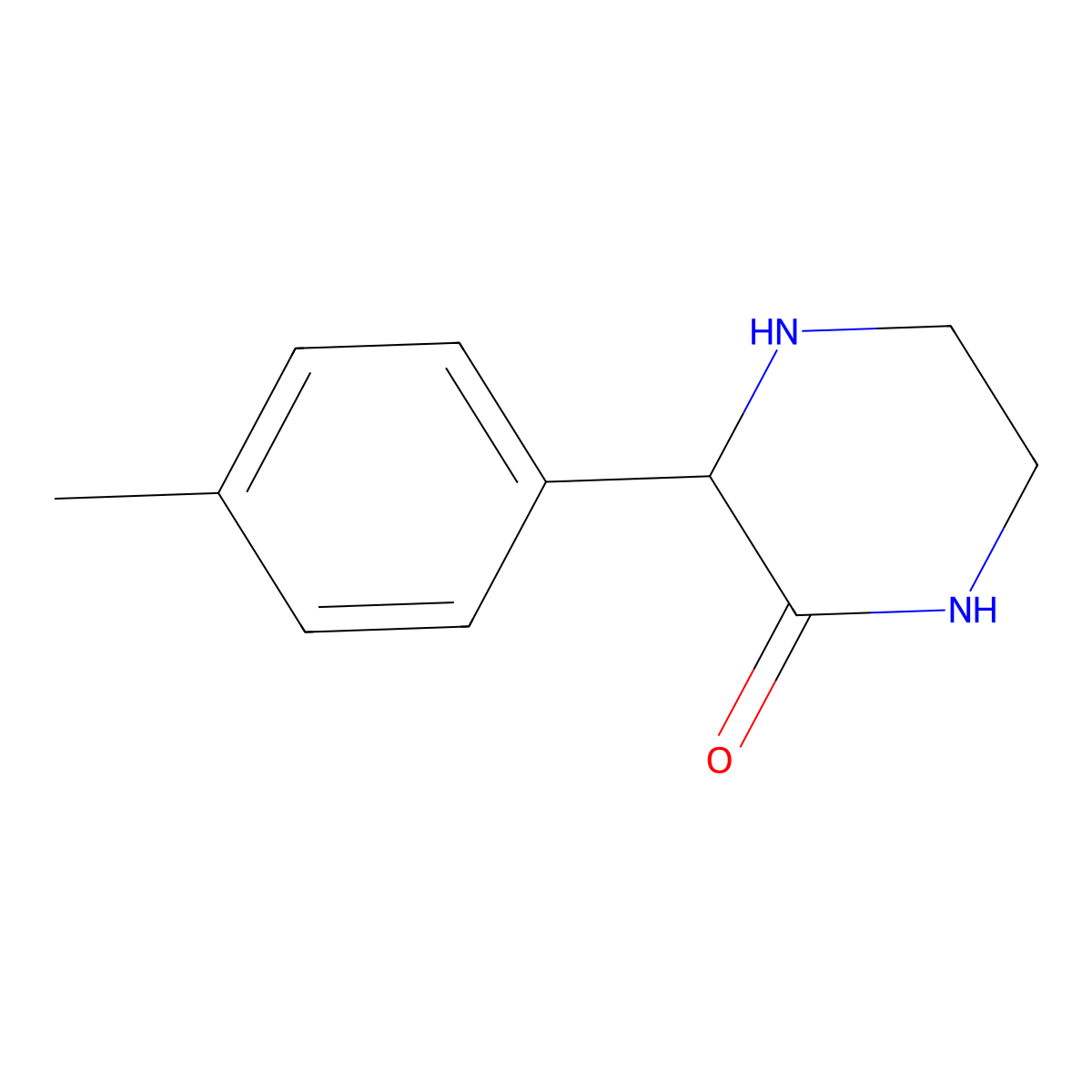 3-(4-Methylphenyl)piperazin-2-one molecular structure, CAS 157977-91-8