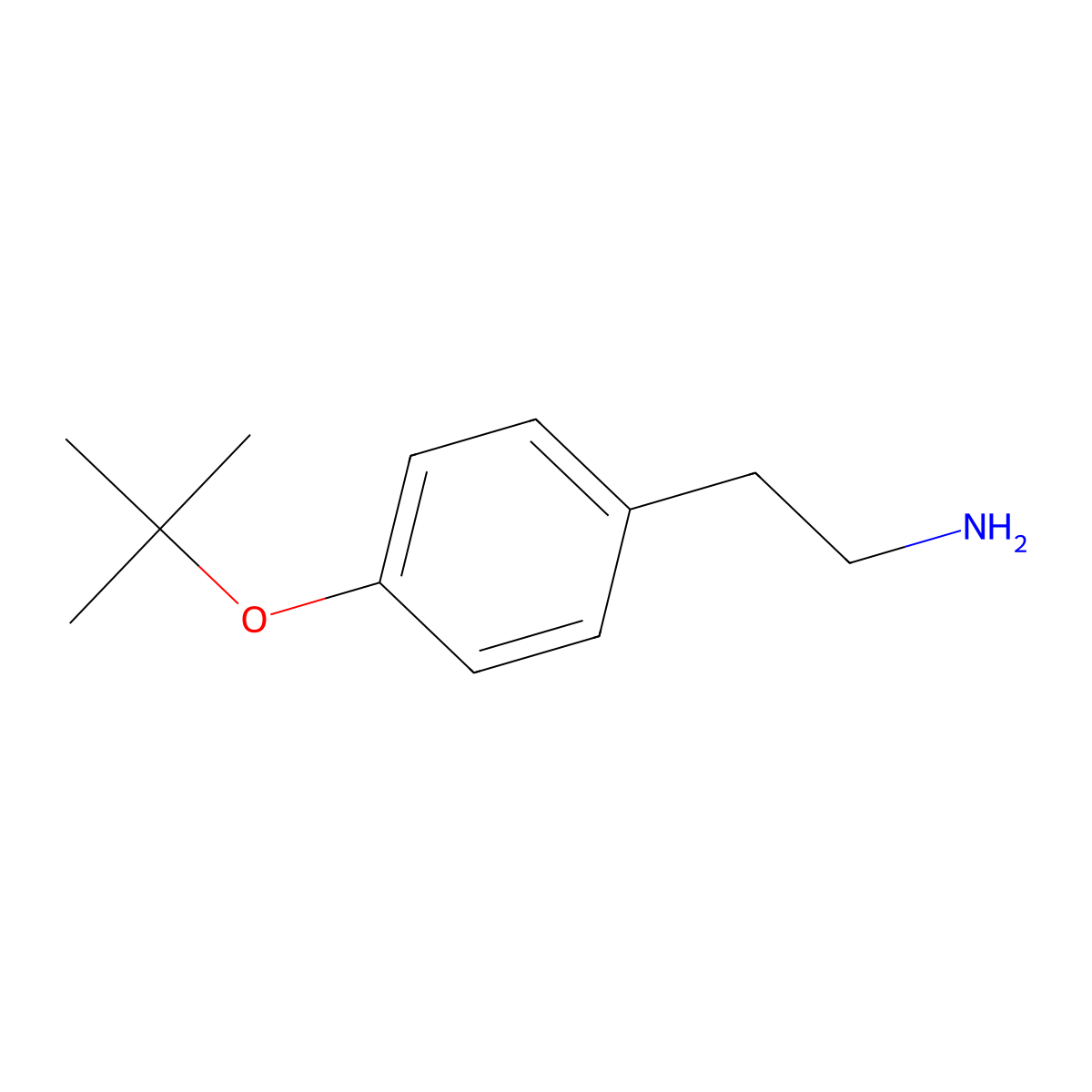 2-[4-(Tert-butoxy)phenyl]ethan-1-amine molecular structure, CAS 157981-64-1