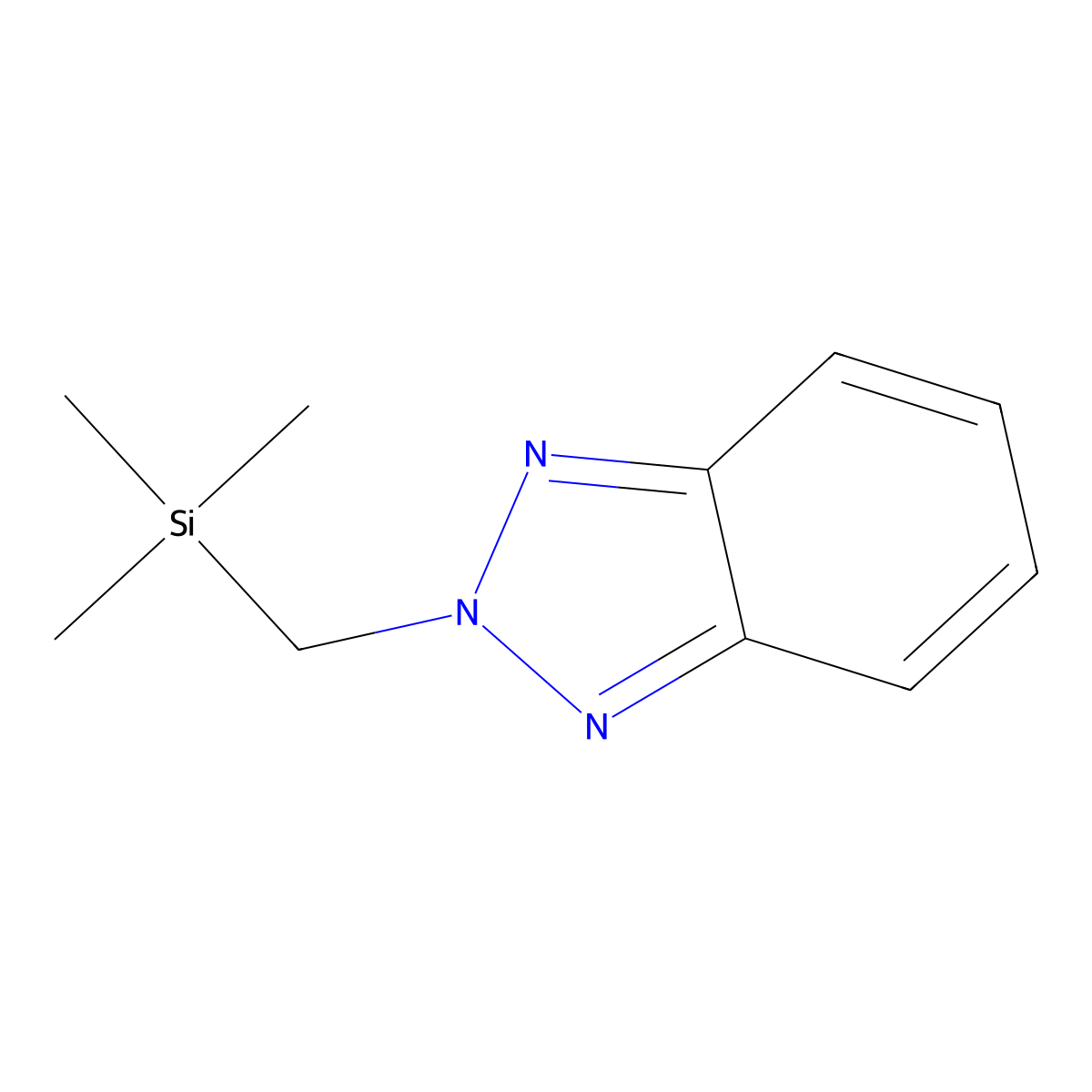 2-((Trimethylsilyl)methyl)-2H-benzo[d][1,2,3]triazole molecular structure, CAS 157984-24-2