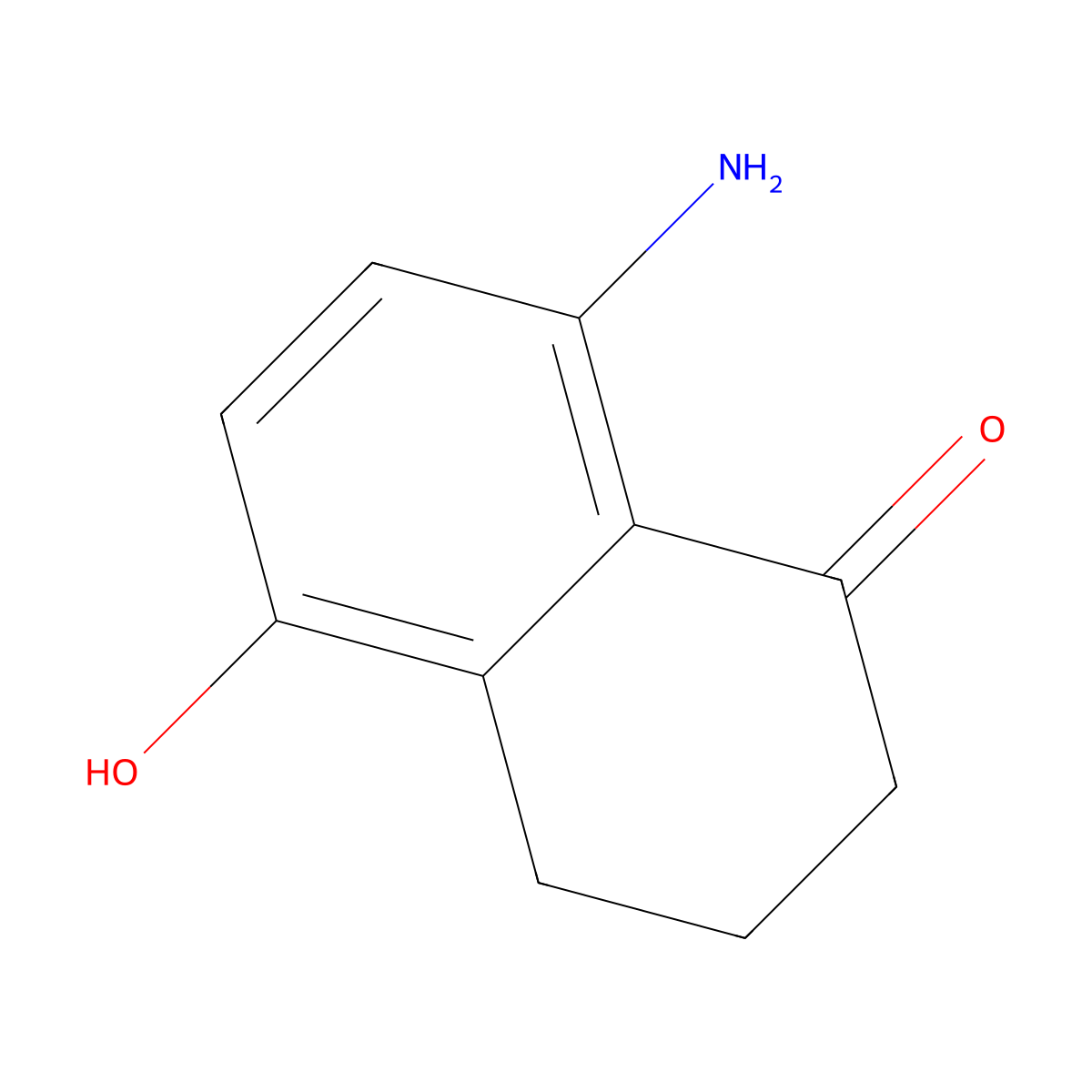 8-Amino-5-hydroxy-1,2,3,4-tetrahydronaphthalen-1-one molecular structure, CAS 157988-96-0