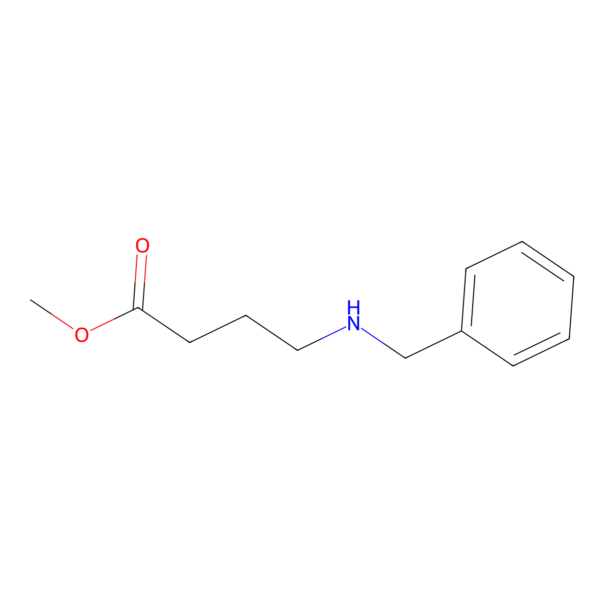 Methyl 4-(benzylamino)butanoate molecular structure, CAS 157992-68-2