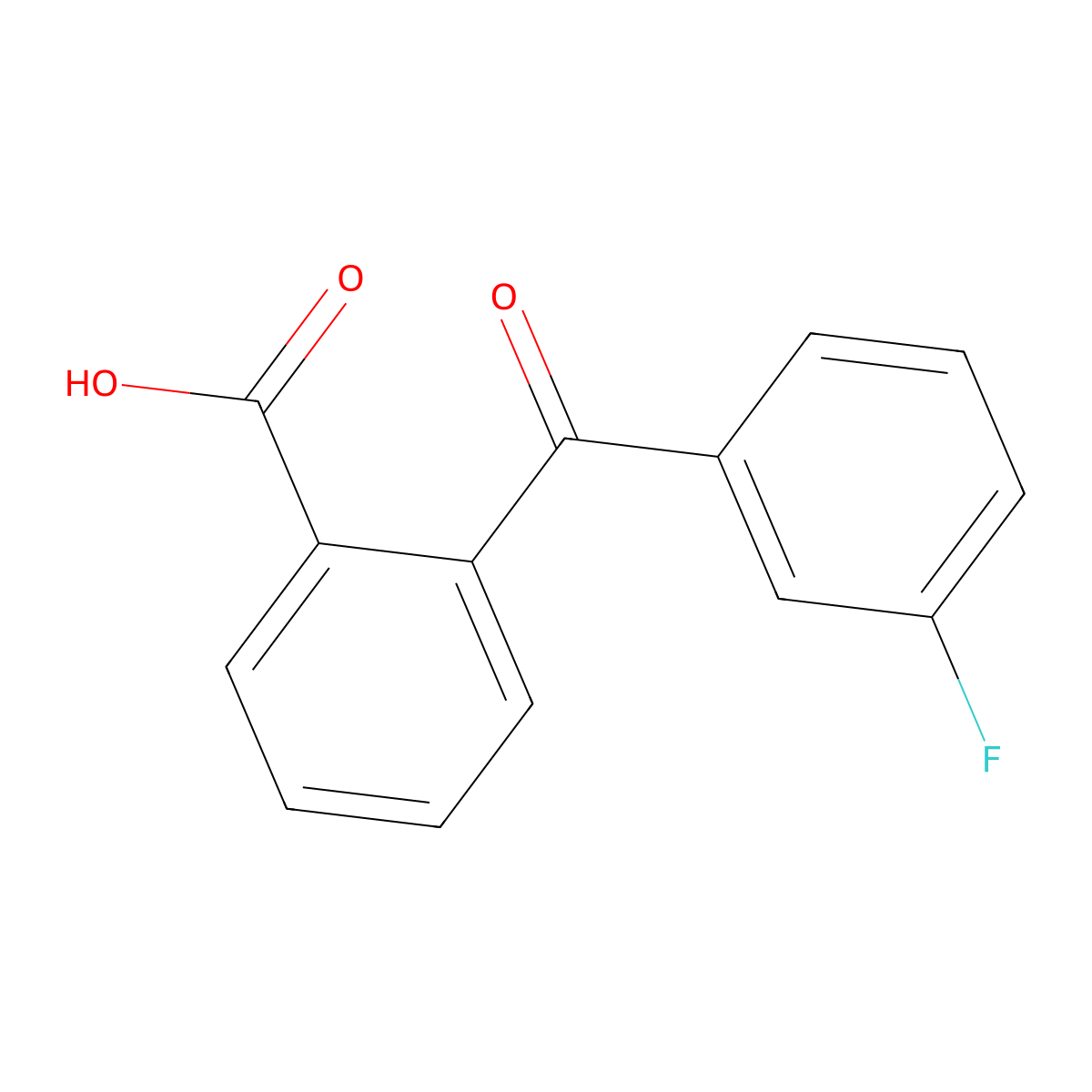 2-(3-Fluorobenzoyl)benzoic acid molecular structure, CAS 1580-54-7