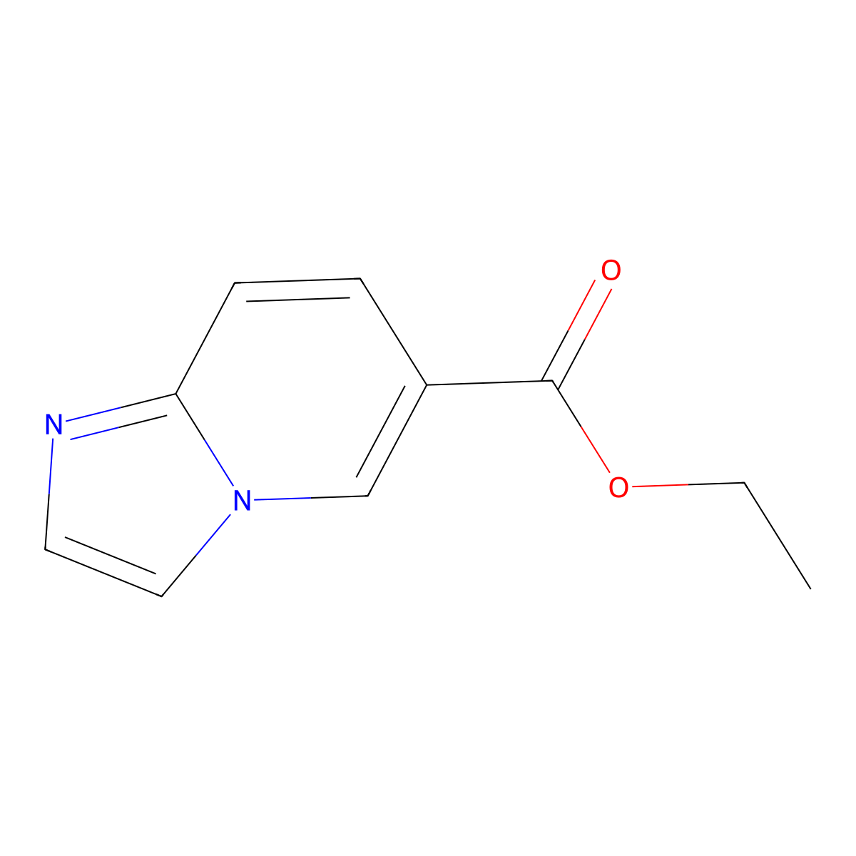 Ethyl imidazo[1,2-a]pyridine-6-carboxylate molecular structure, CAS 158001-04-8