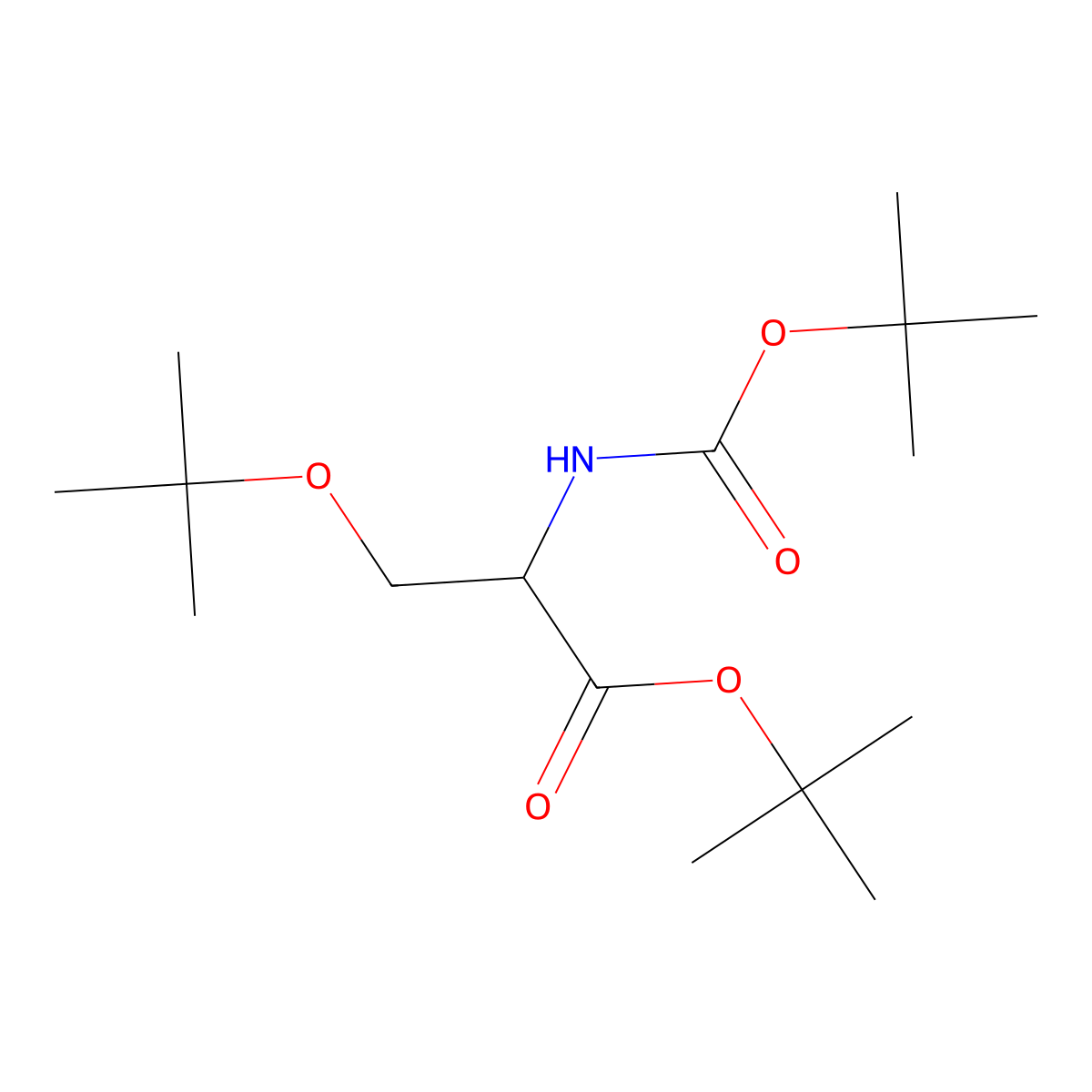 Boc-Ser(tBu)-OtBu molecular structure, CAS 158009-00-8