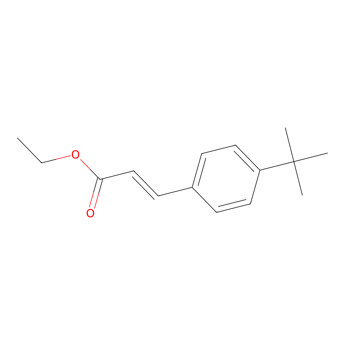 4-tert-Butylcinnamic acid ethyl ester molecular structure, CAS 158010-17-4