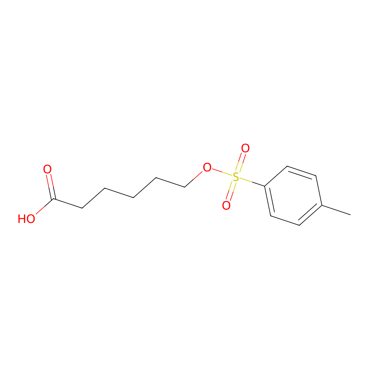 6-[(4-Methylbenzenesulfonyl)oxy]hexanoic acid molecular structure, CAS 158010-49-2