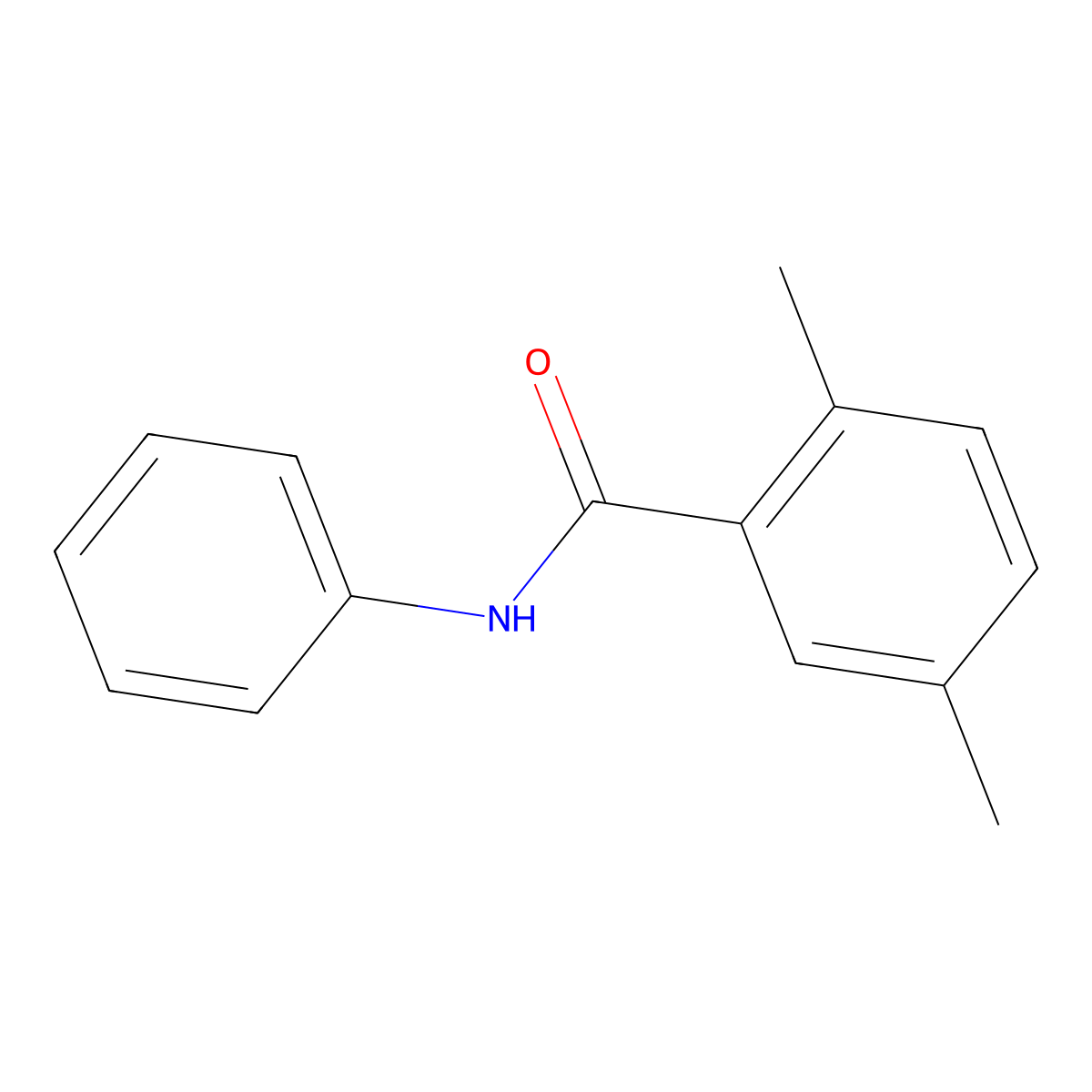 2,5-dimethyl-N-phenylbenzamide molecular structure, CAS 158014-36-9