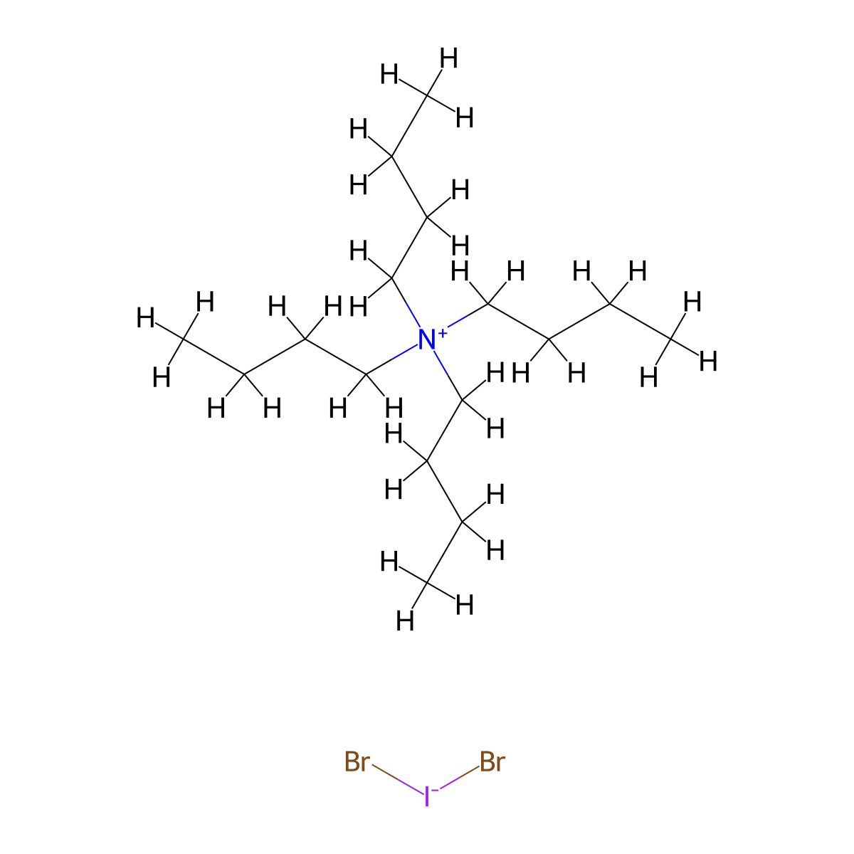 Tetrabutylammonium Dibromoiodide molecular structure, CAS 15802-00-3