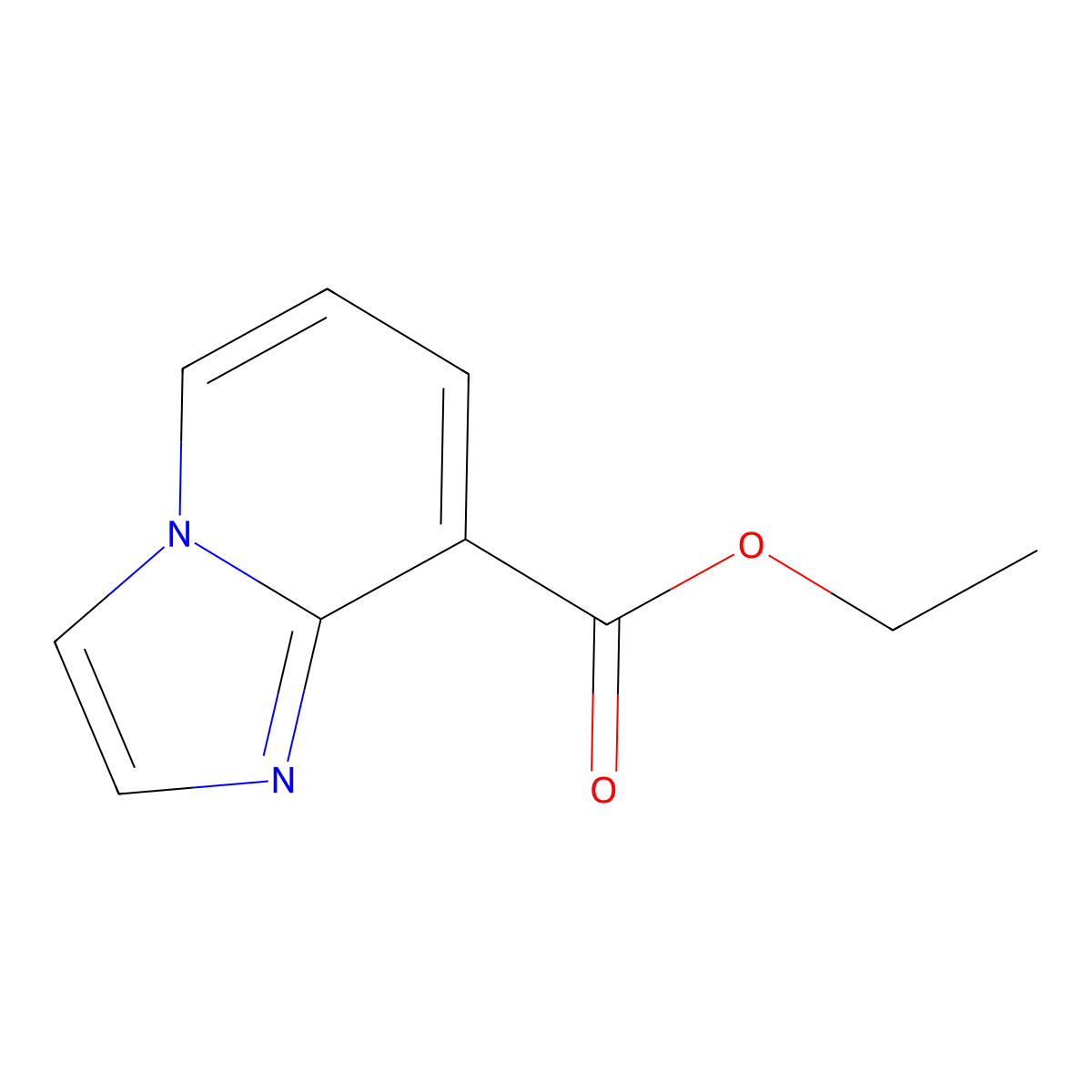 Ethyl imidazo[1,2-a]pyridine-8-carboxylate molecular structure, CAS 158020-74-7