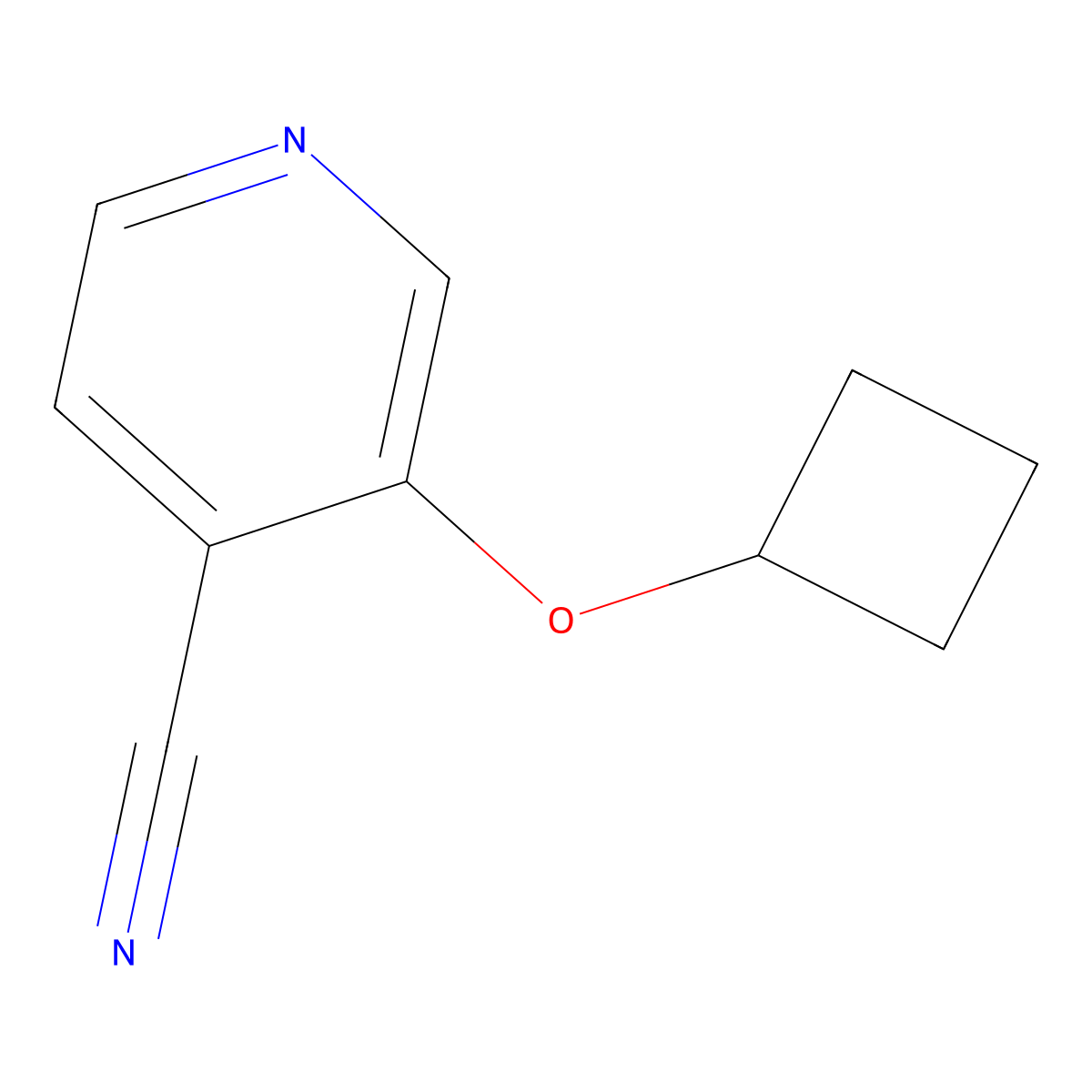 3-Cyclobutoxyisonicotinonitrile molecular structure, CAS 158021-09-1