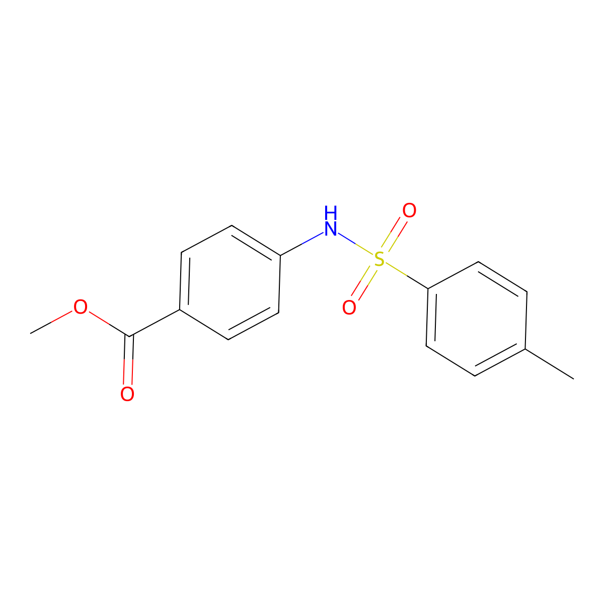 4-(Toluene-4-sulfonylamino)-benzoic acid methyl ester molecular structure, CAS 158038-67-6
