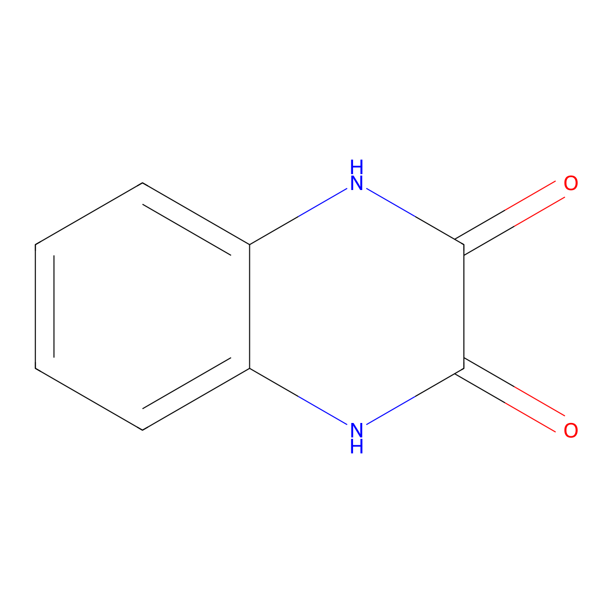 2,3-Dihydroxyquinoxaline molecular structure, CAS 15804-19-0
