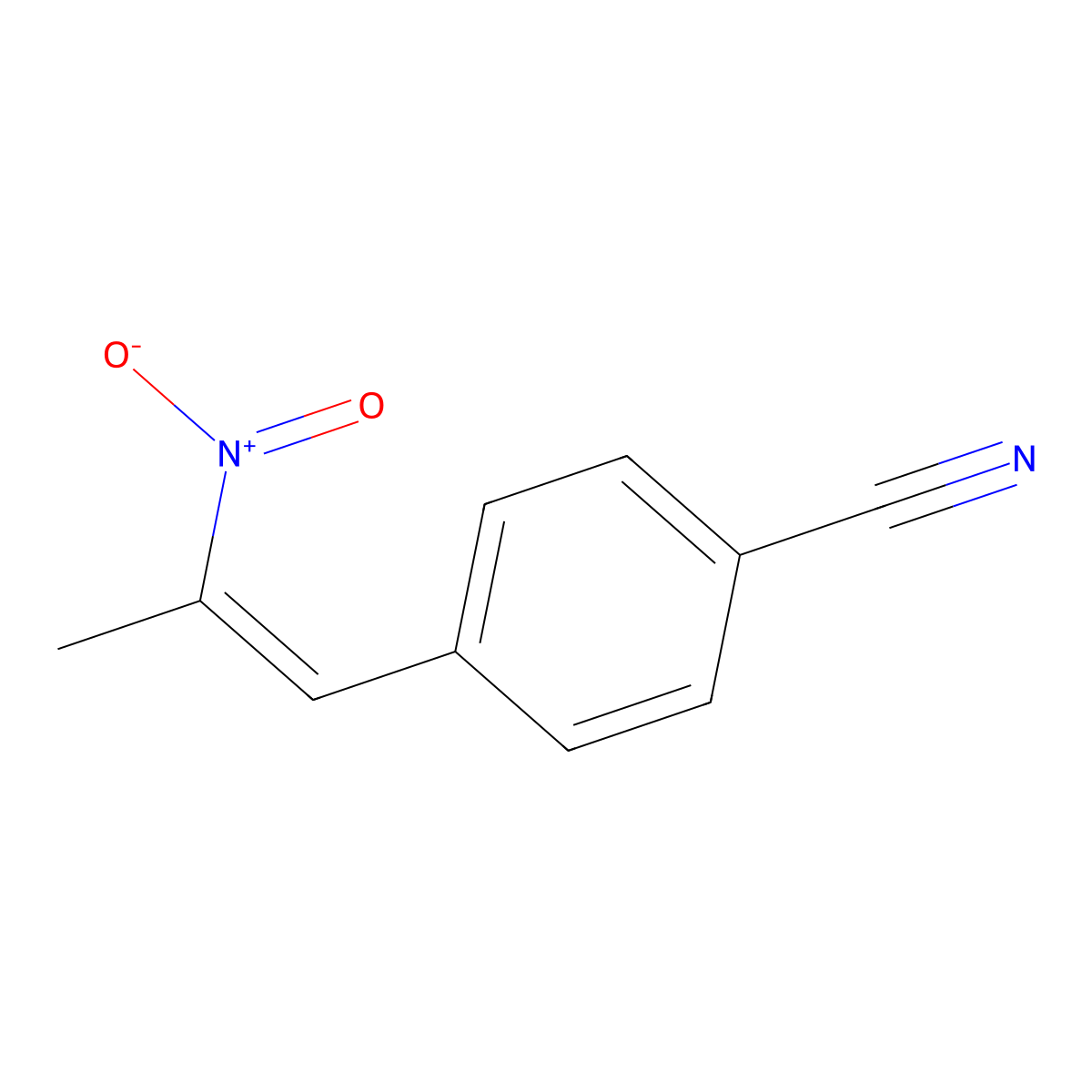 4-(2-Nitroprop-1-enyl)benzonitrile molecular structure, CAS 15804-74-7