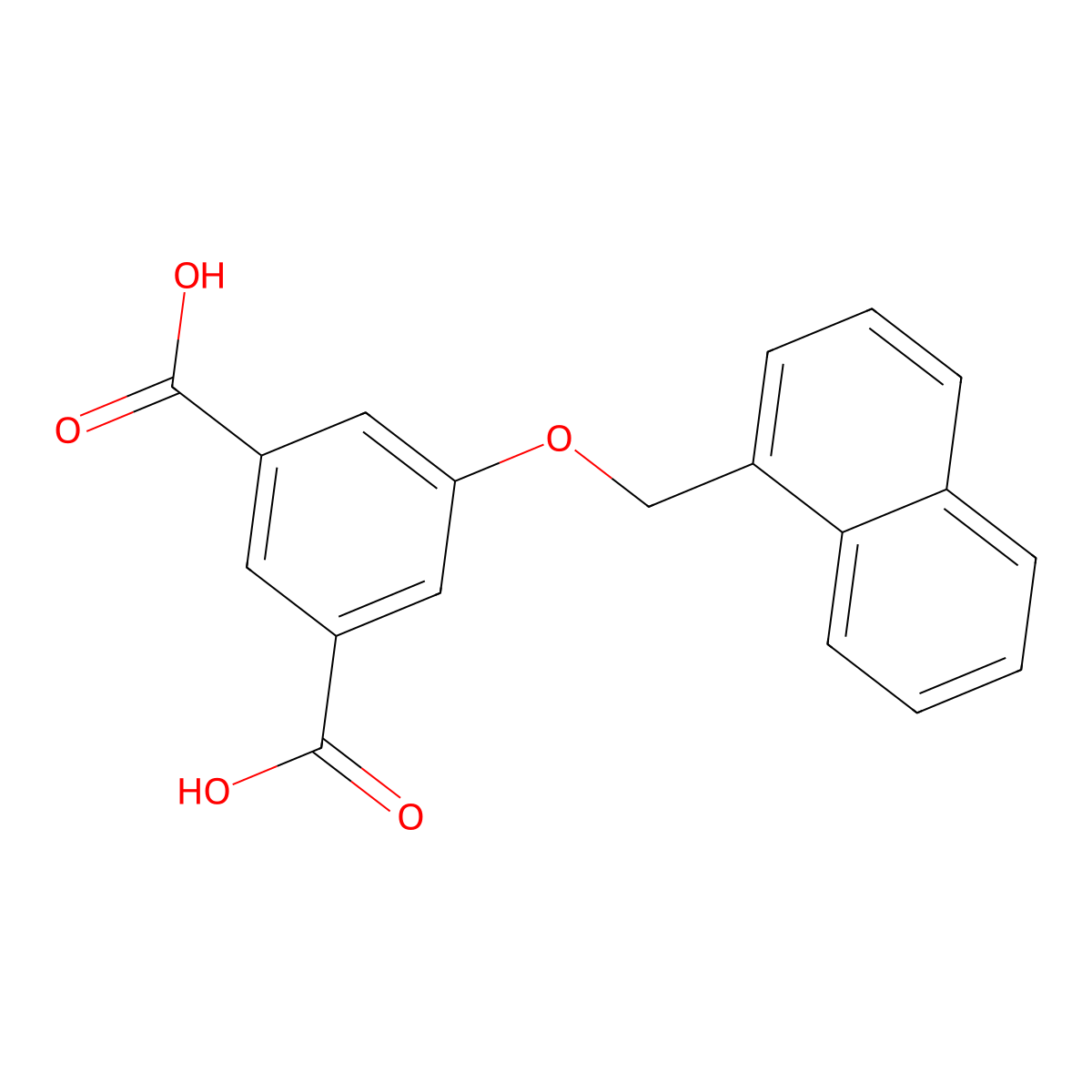 5-(Naphthalen-1-ylmethoxy)isophthalic acid molecular structure, CAS 1580459-52-4