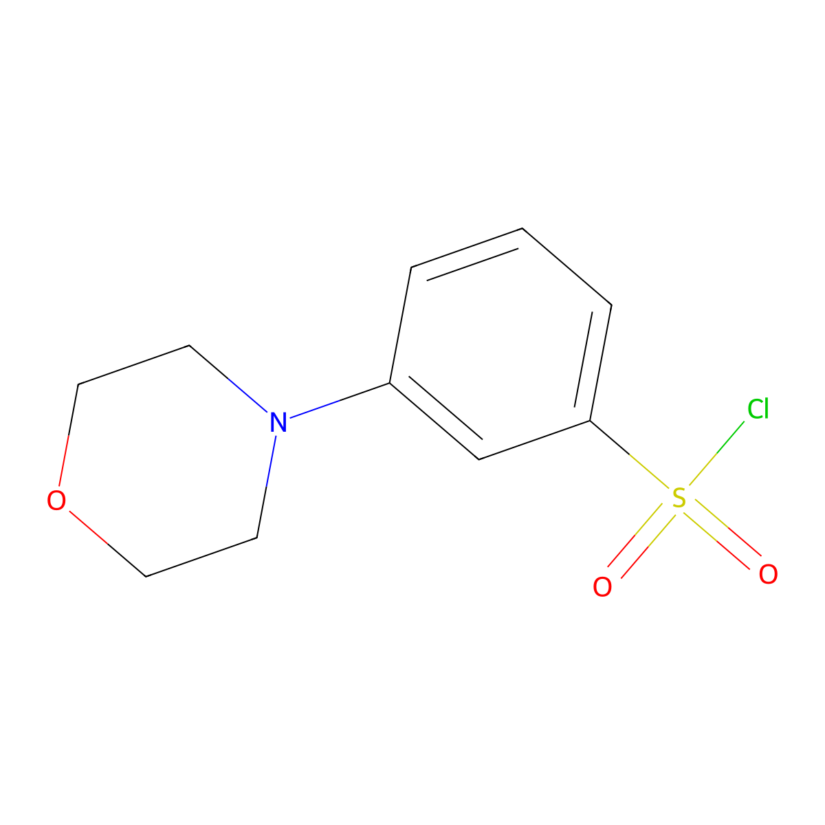 3-(Morpholin-4-yl)benzene-1-sulfonyl chloride molecular structure, CAS 1580483-89-1