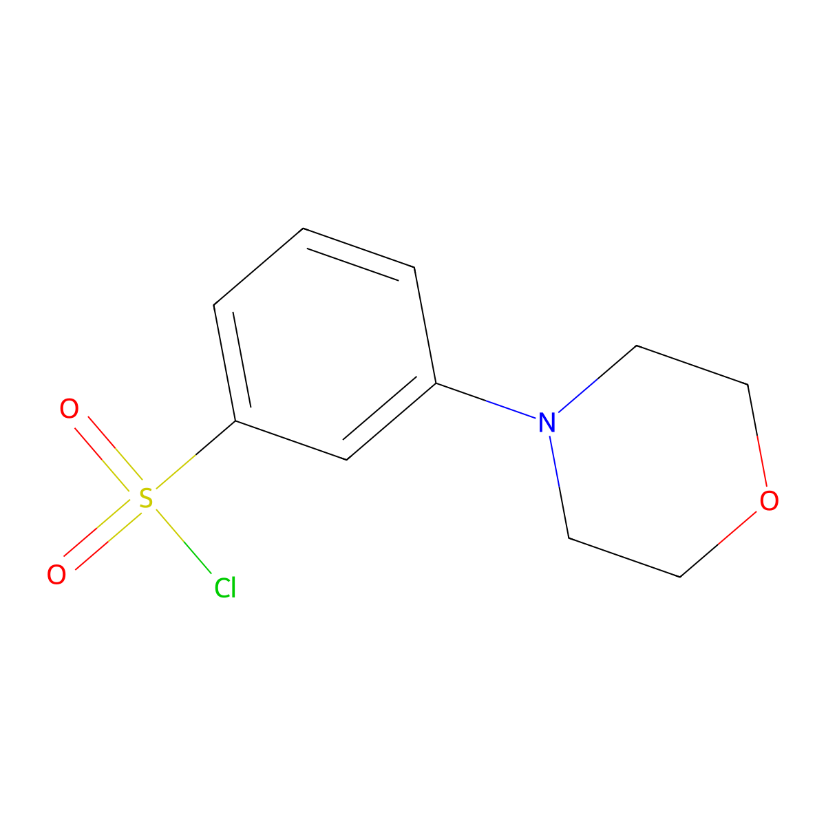 3-(Morpholin-4-yl)benzene-1-sulfonyl chloride molecular structure, CAS 1580483-89-1