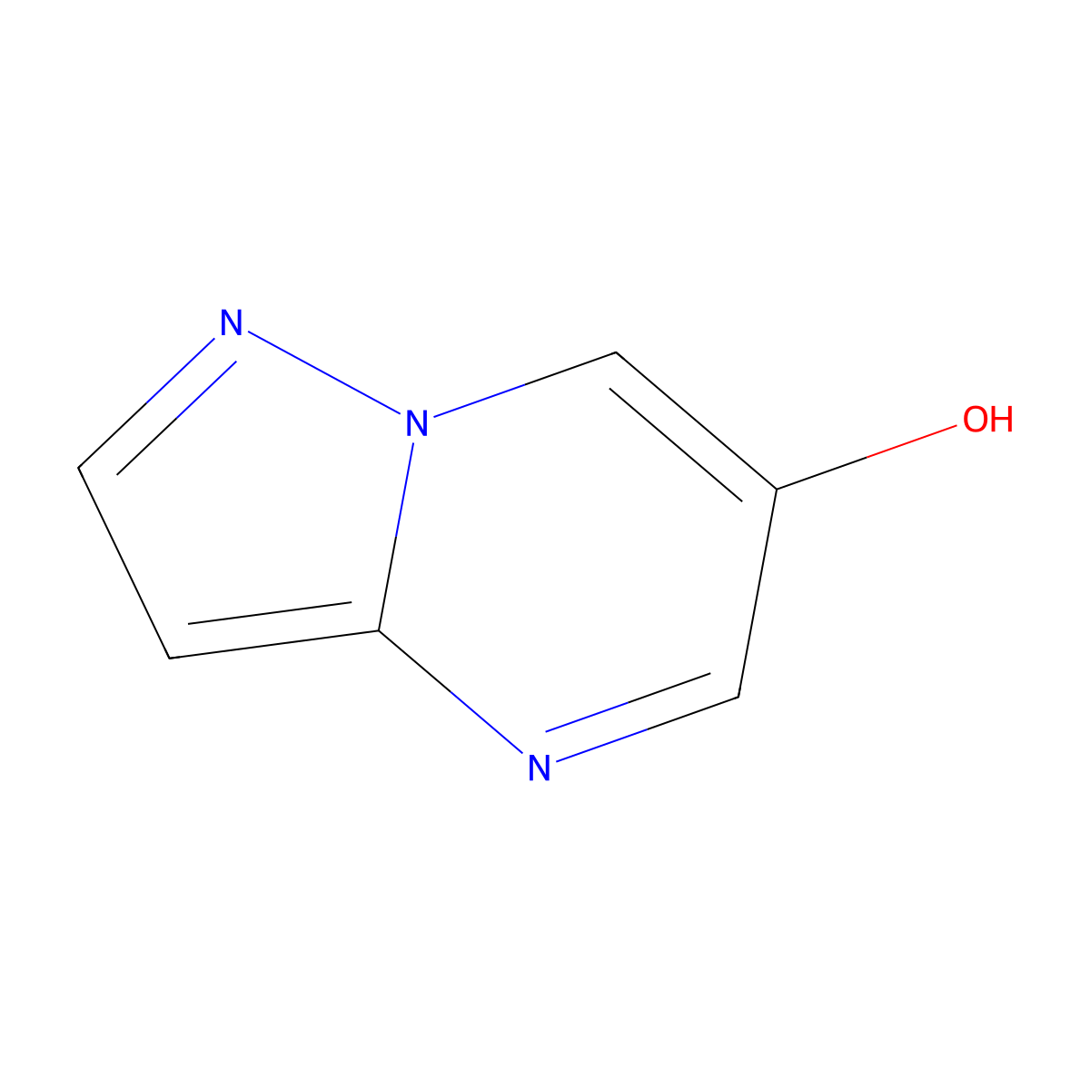 Pyrazolo(1,5-a)pyrimidin-6-ol molecular structure, CAS 1580489-59-3