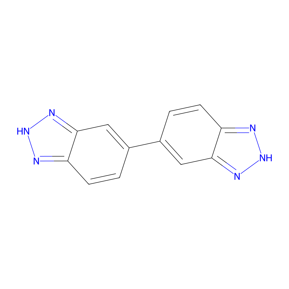 3H,3'H-5,5'-Bibenzo[d][1,2,3]triazole molecular structure, CAS 15805-13-7